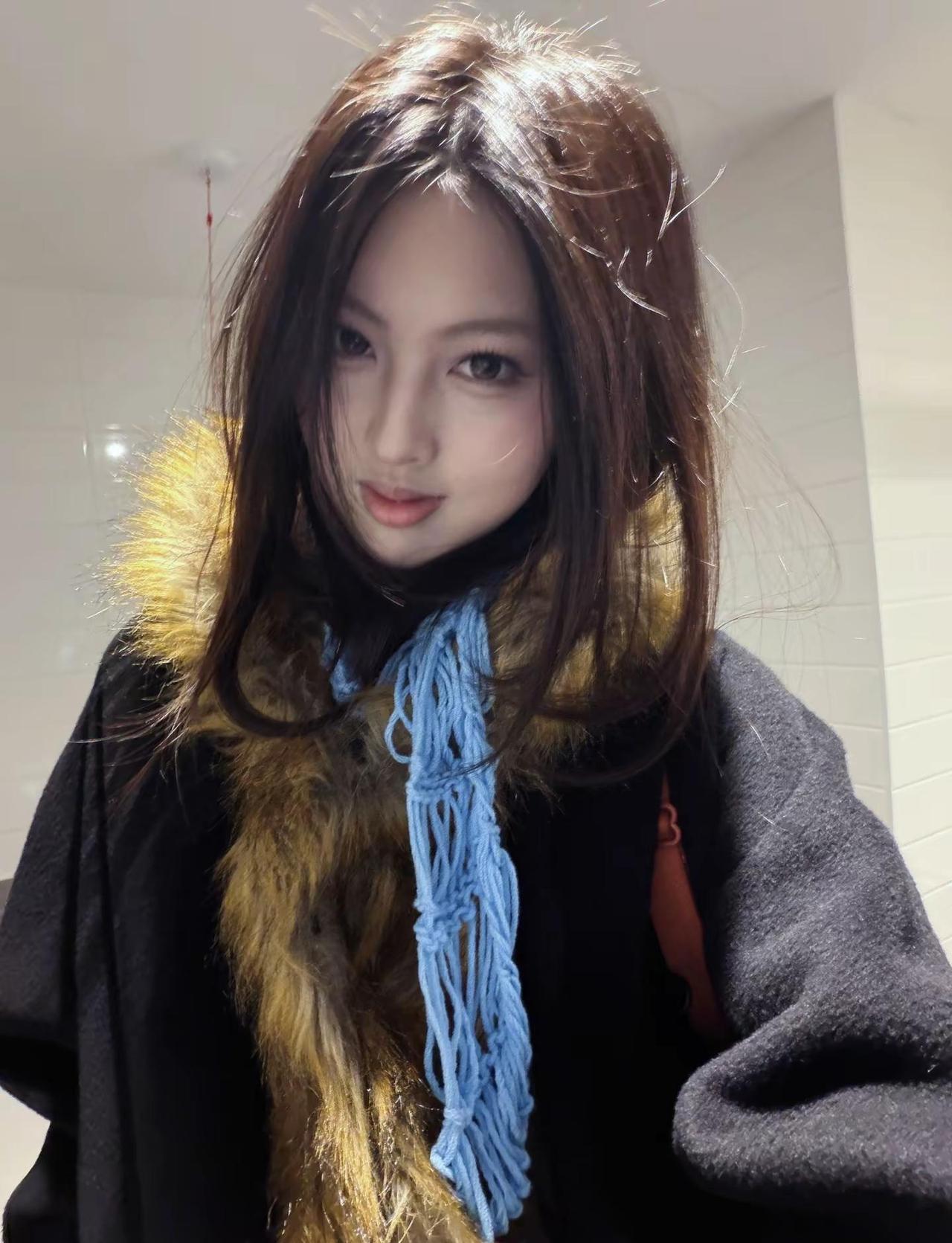 去见女神的ootd！码一下！ootd穿搭美妆ootd糟糕毛外套她在展示o
