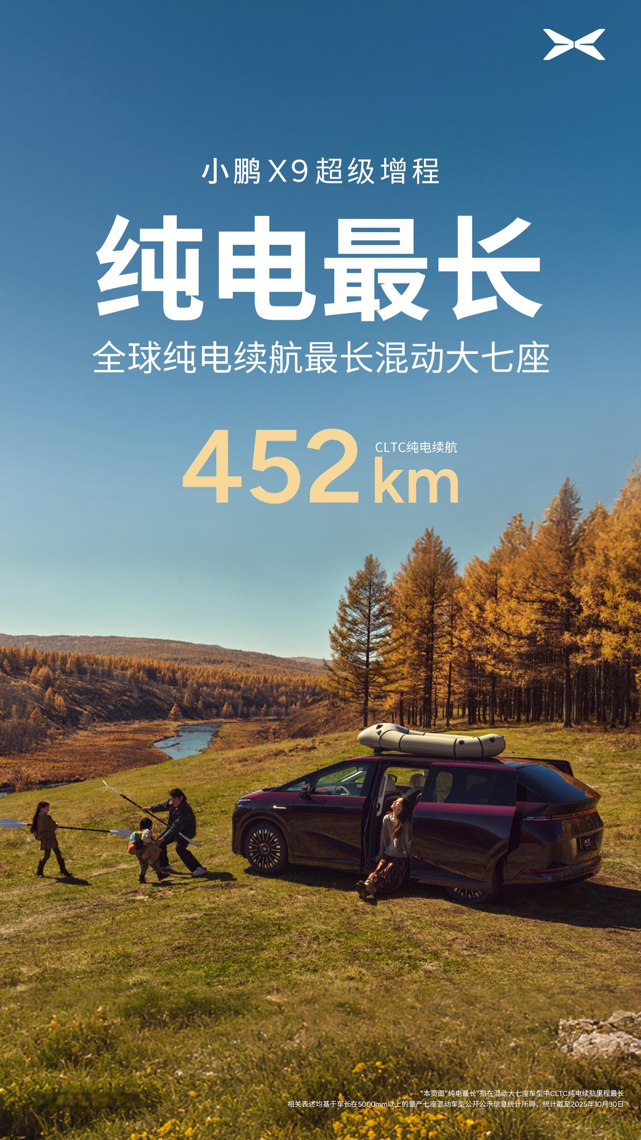 续航突破1602km的超级增程下周亮相小鹏首款增程车型终于要来了，小鹏X9超级增