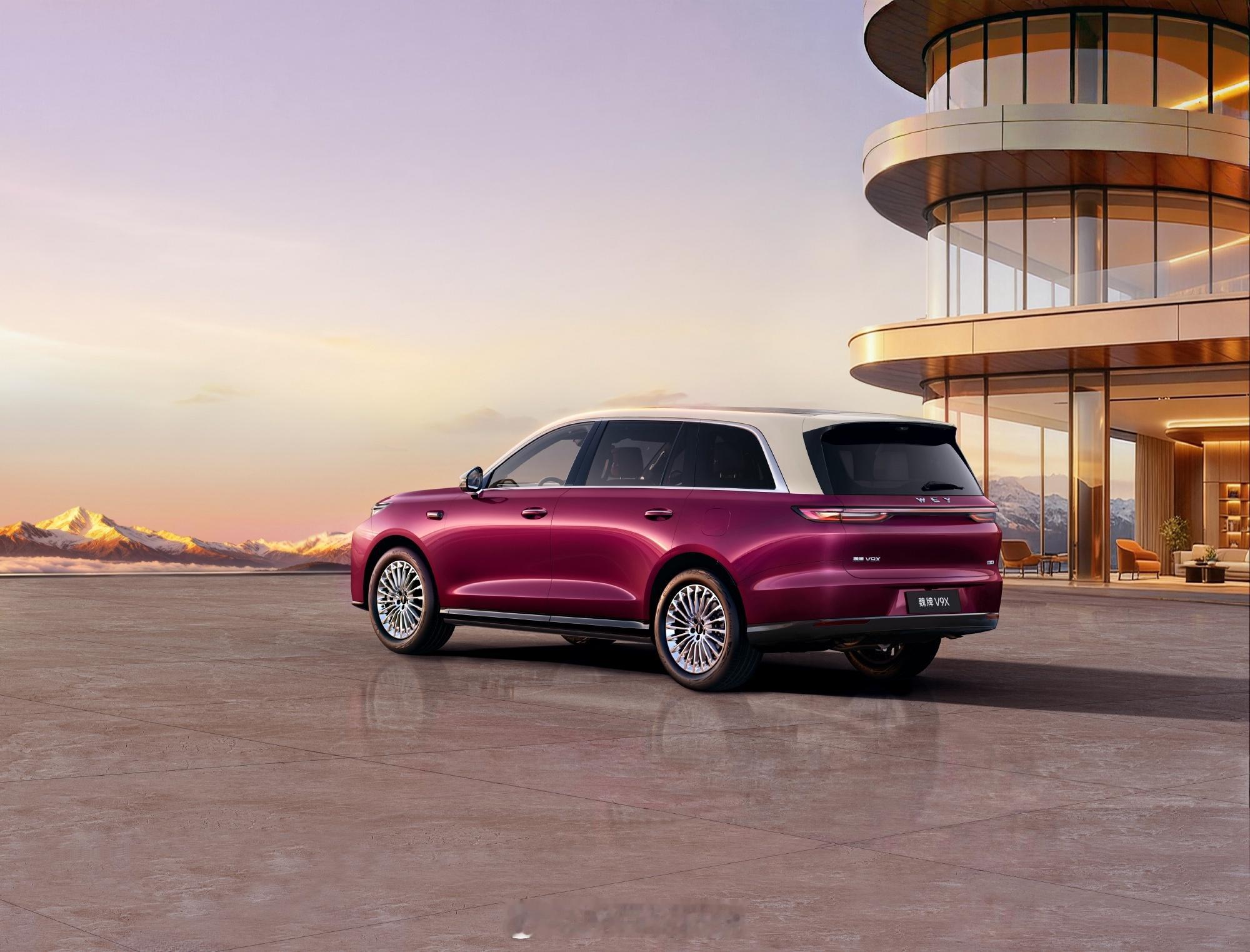 绝了，魏牌的豪华六座旗舰SUV也来了，同样是双拼色。说是它里面藏着的会思考、能成