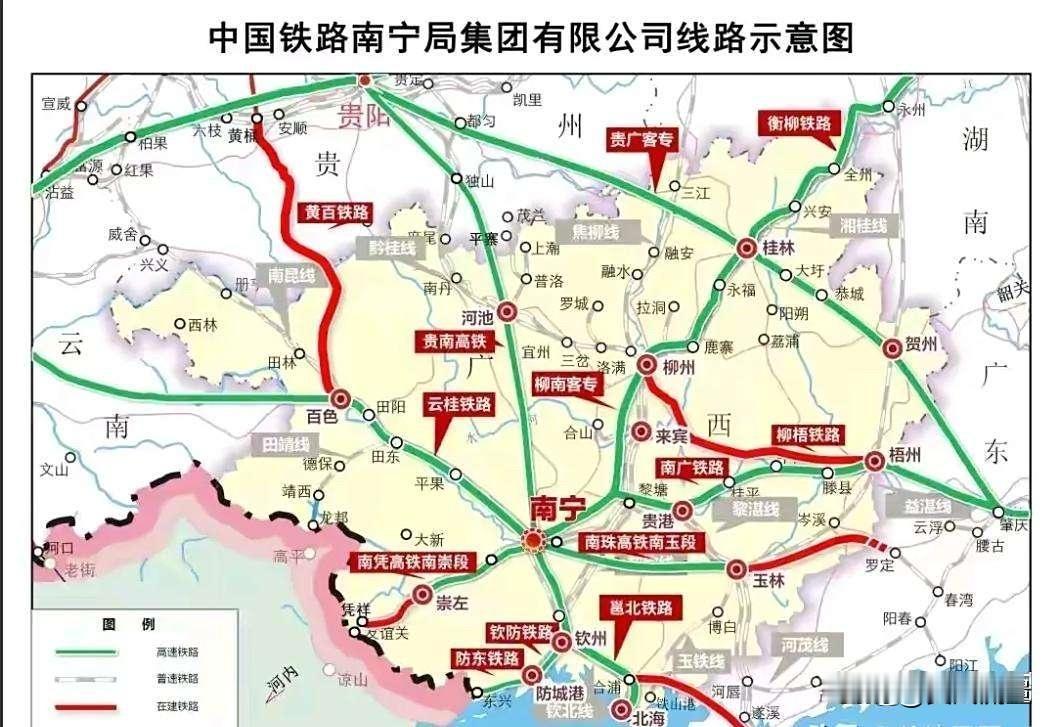 广西和南宁，被200时速的衡柳高铁耽误了太多。当初，不知道是哪个提出的把衡柳修成