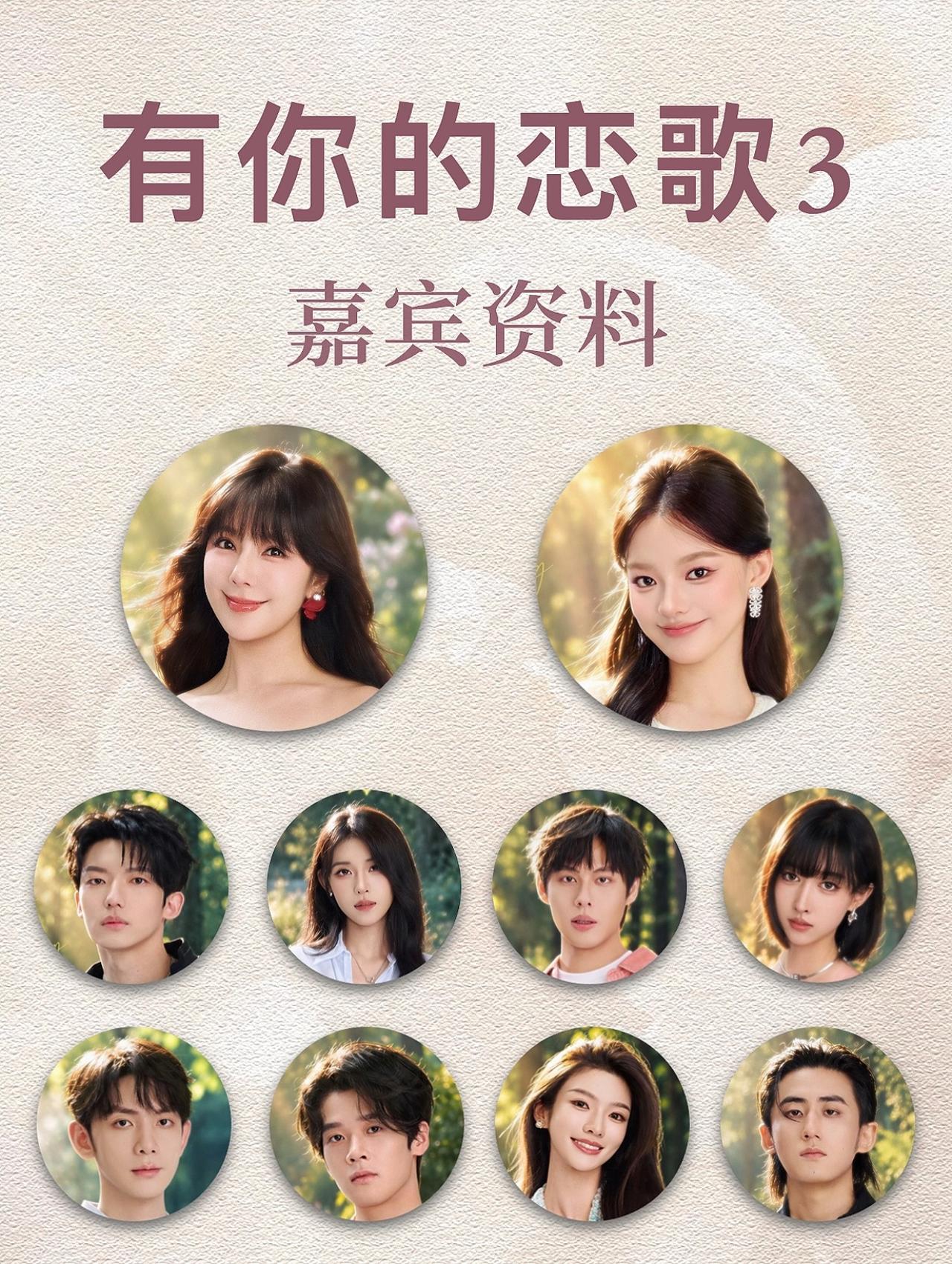 音乐恋综《有你的恋歌3》刚开播，赵奕欢已上热搜。扒了嘉宾资料，这一季还挺好看！
