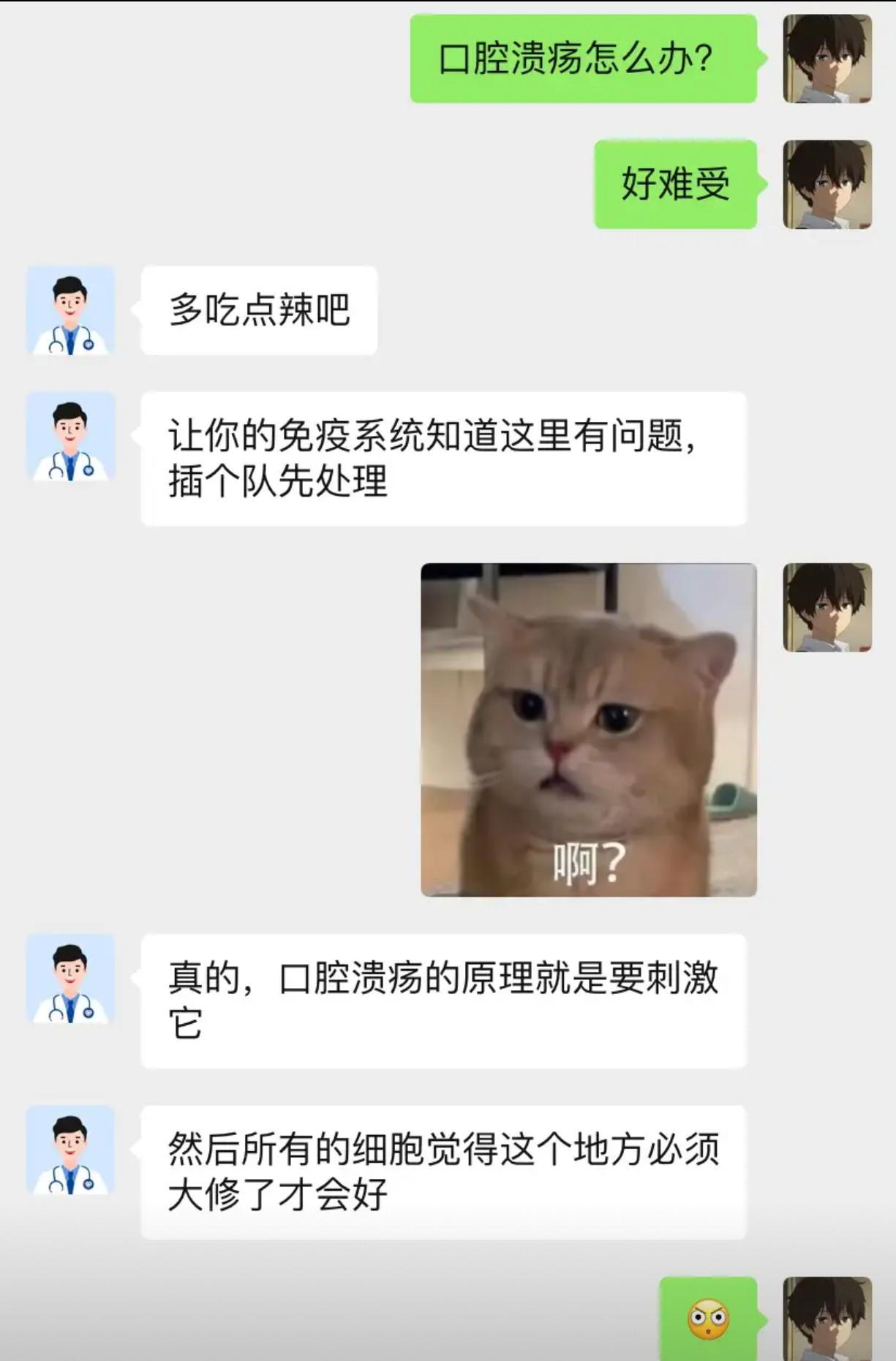 口腔溃疡怎么办？我读书少别骗我[doge]​​​