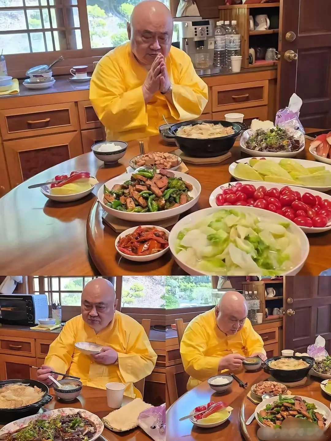 大师天天吃素，怎么一点都不瘦