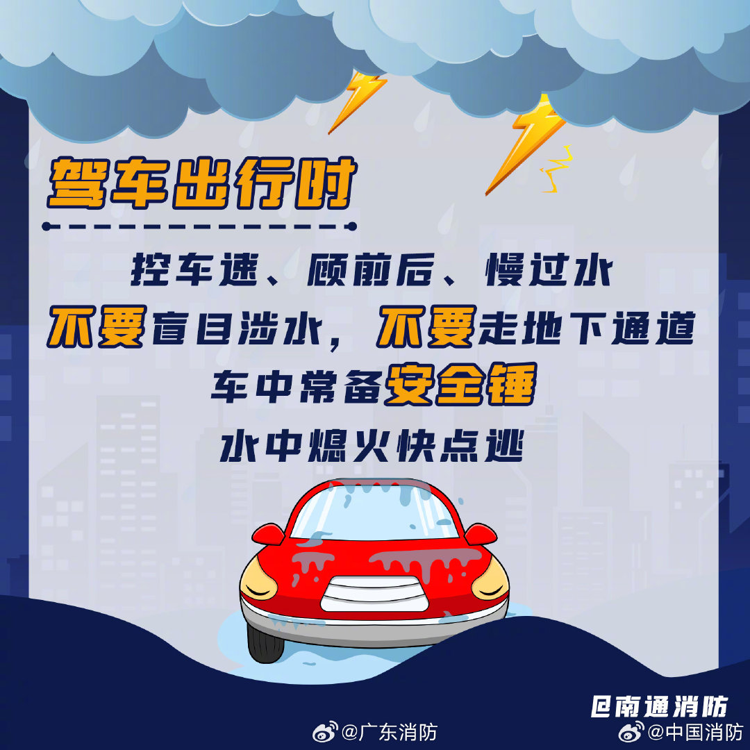#广东9月还有4轮暴雨2个台风排队发货##广东9月被雨承包了#强降雨+次生灾害来袭，别慌！暴雨避险知
