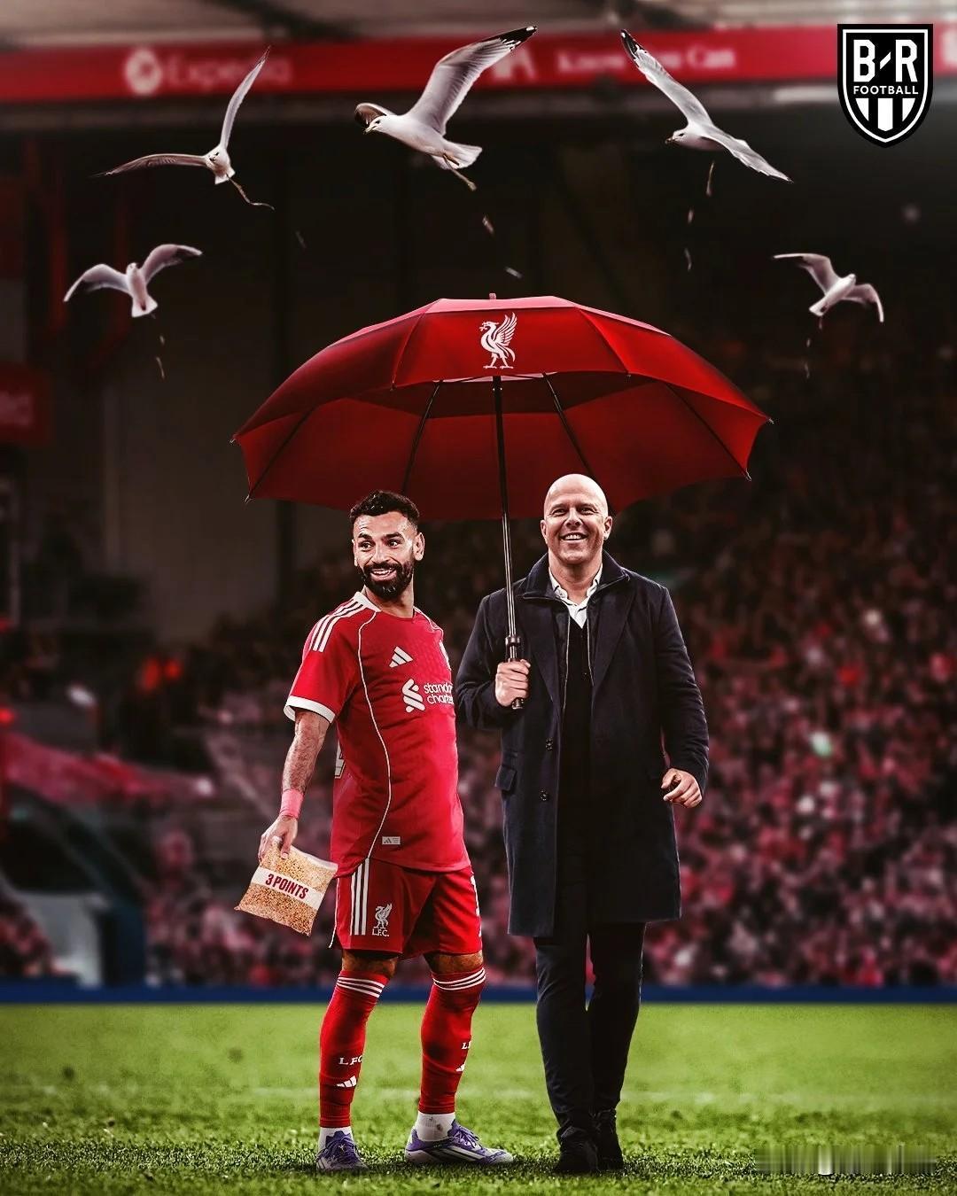 正义必胜，萨拉赫用1记助攻可能要告别安菲尔德球场!在利物浦2-0完胜布莱顿的