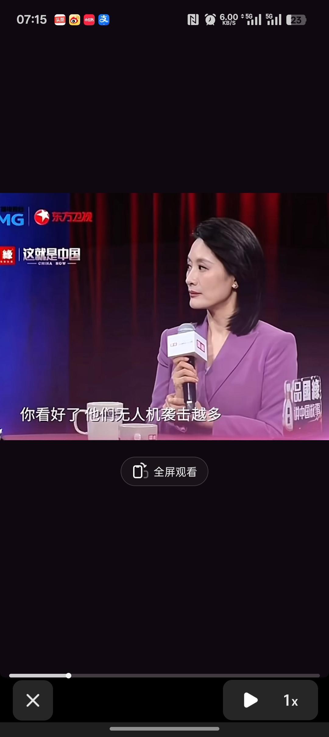 张维为说:我们去圣彼得堡经济论坛第一天就有乌克兰无人机炸了他一个油罐，但是社会整