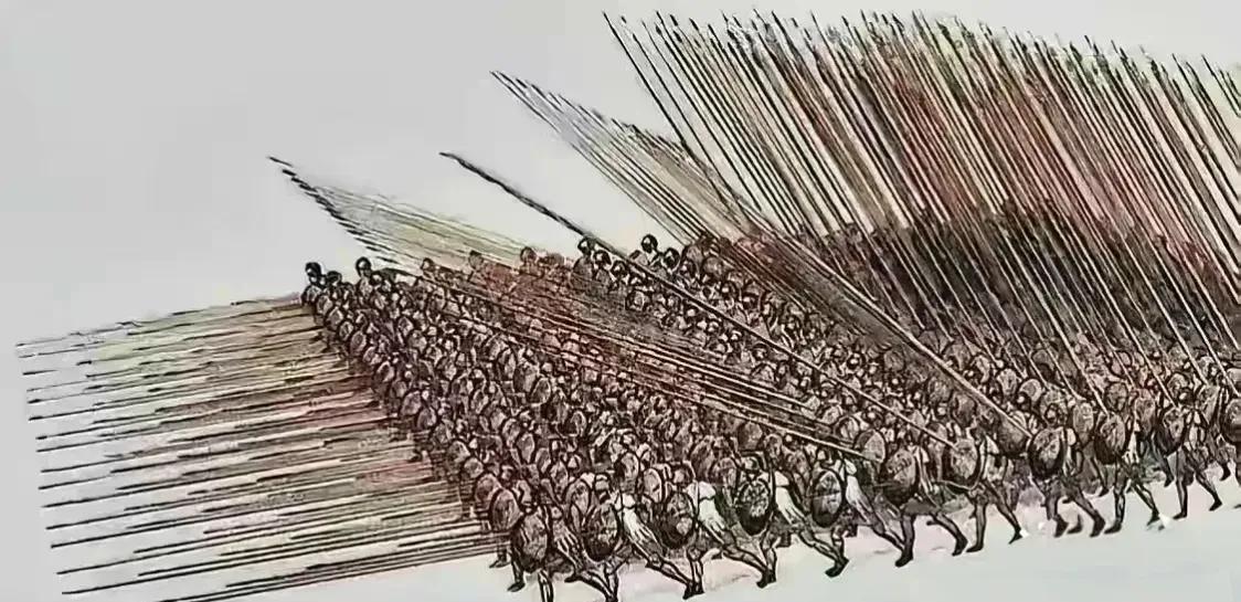 古代打仗遇到这种马其顿方阵应该如何才能对付呢？这种马其顿方阵依靠盾牌四周围的严