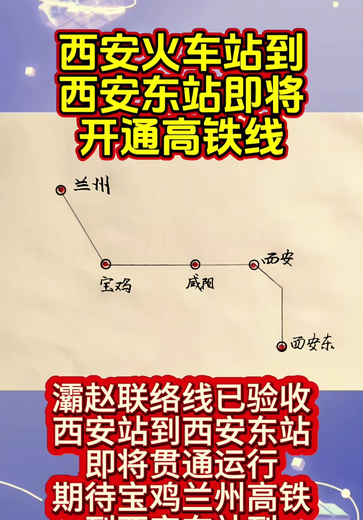 宝鸡直达商洛的高铁快要通了！灞赵联络线打通西安站与西安东站之后，这条