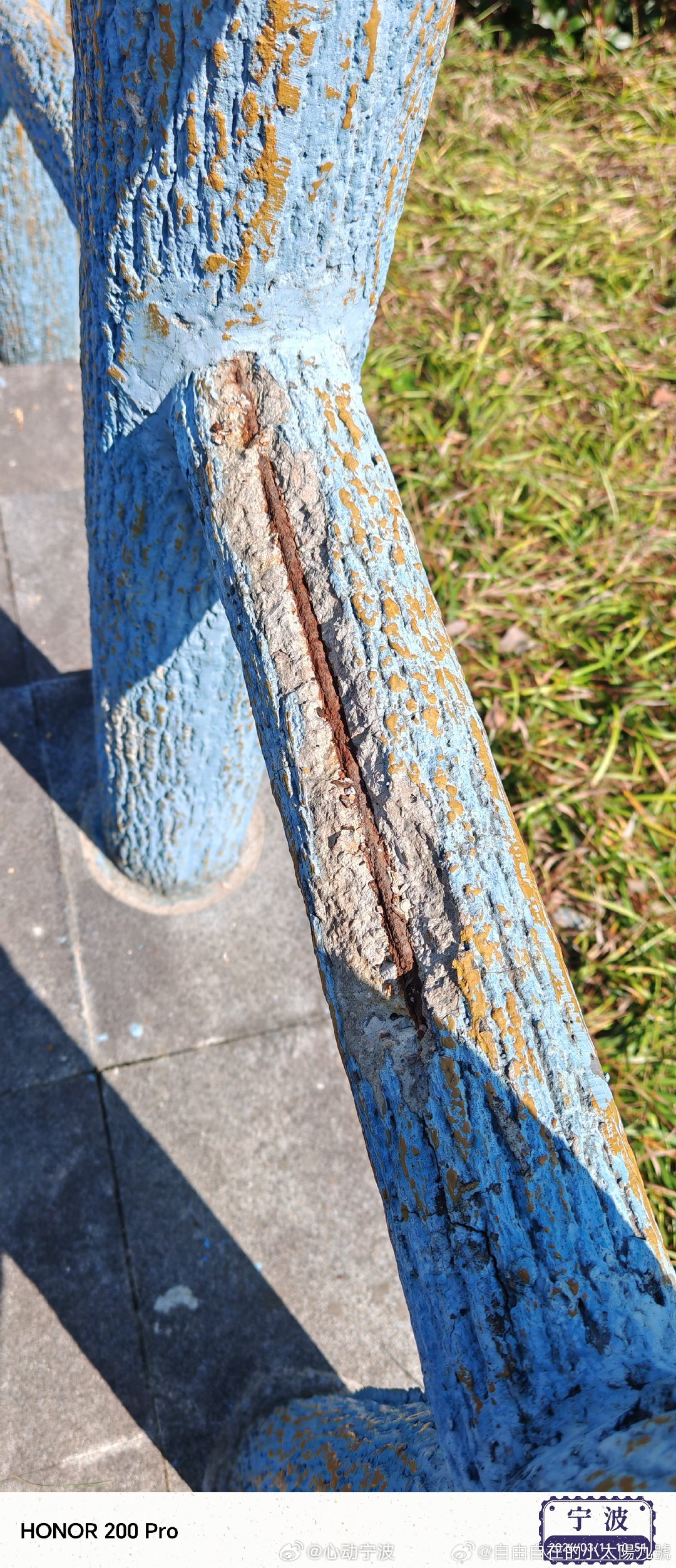 宁波宁海网友反映华山公园护栏破损存安全隐患网友“自由自在的小太陽九號”向平台