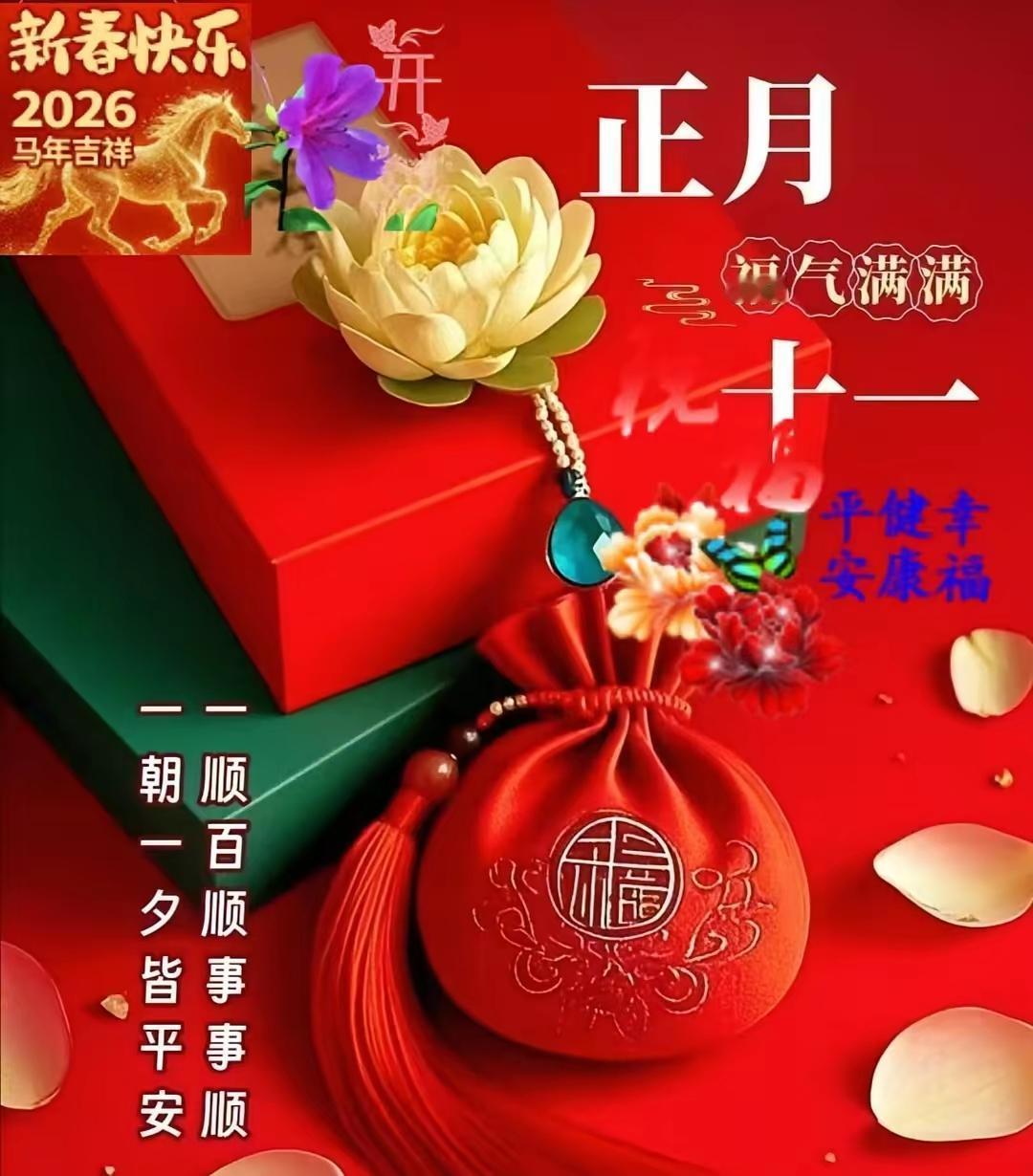 正月十一㊗️我们一顺百顺事事顺，一朝一夕皆平安！[玫瑰][锦鲤