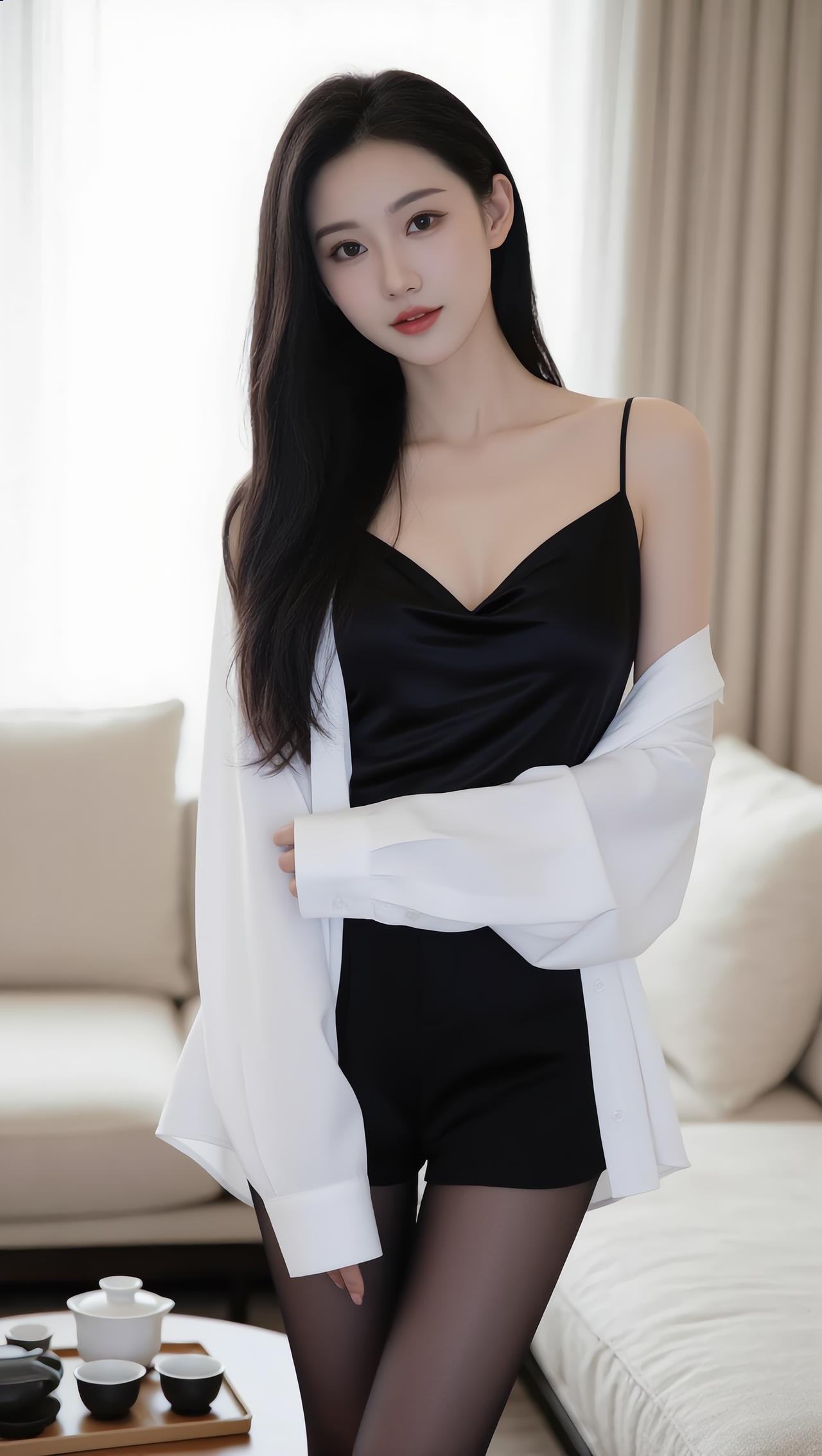 优雅黑丝诱惑，性感与优雅并存