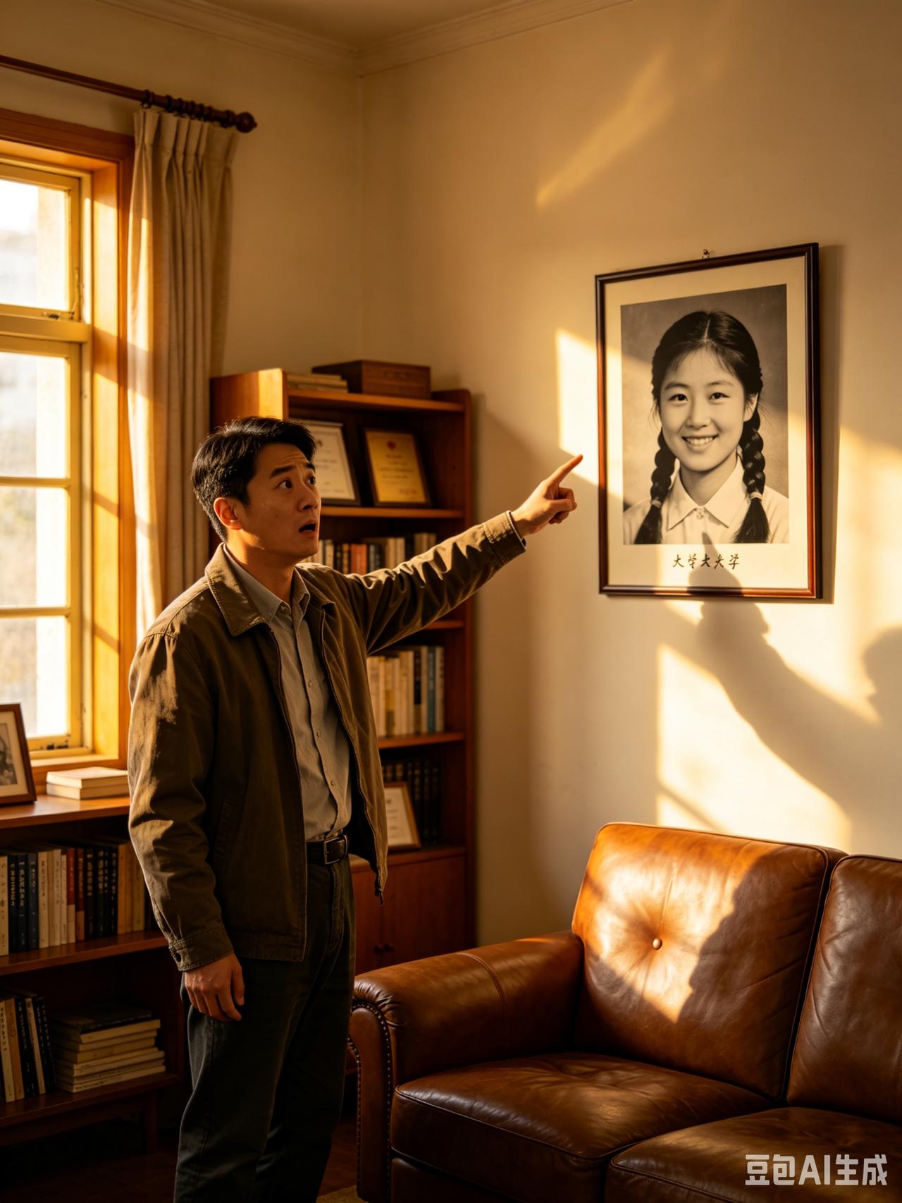 我32岁那年去导师家做客，竟看见我妈大学时的获奖照，我惊讶：“您认识她？”他冷淡