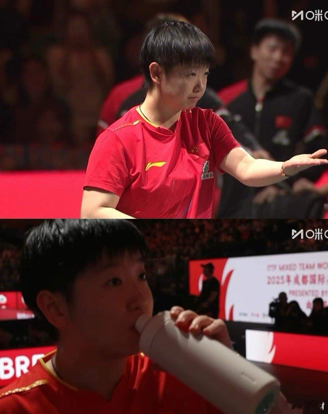 这才是真心关心孙颖莎的人。当今晚莎莎与阿尔霍达比打得难分难解时，有没发现，有一个