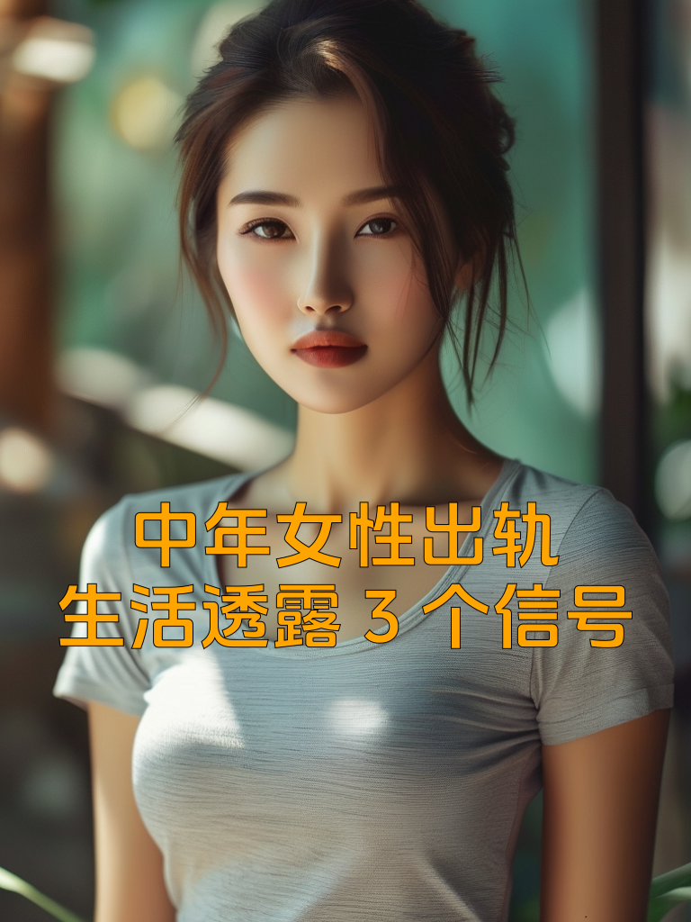 中年女性出轨，生活透露3个信号