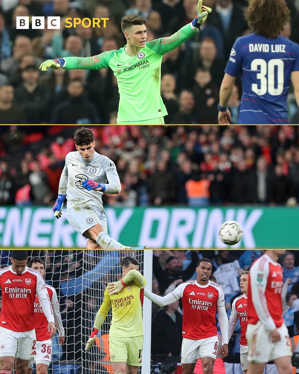 英超阿森纳凯帕在英格兰足球联赛杯决赛中总是成为头条新闻。2019年：拒绝被换下