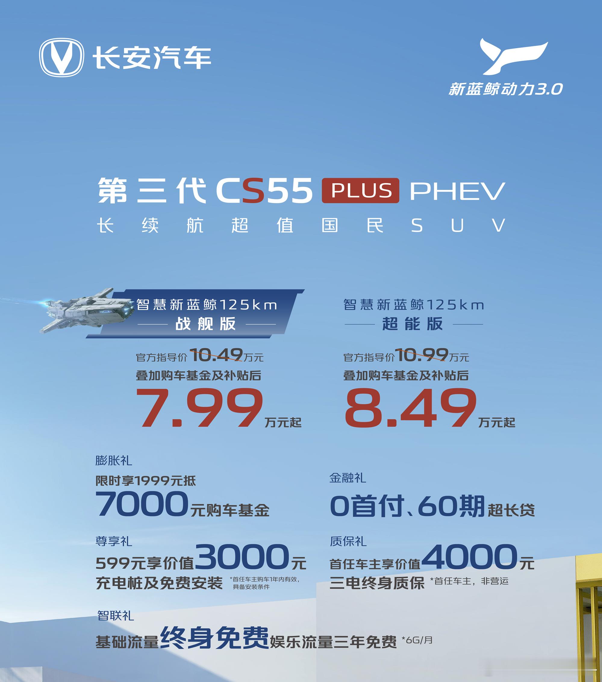 长安不声不响上了个新品——长安第三代cs55plusPHEV，貌似就是之前的启