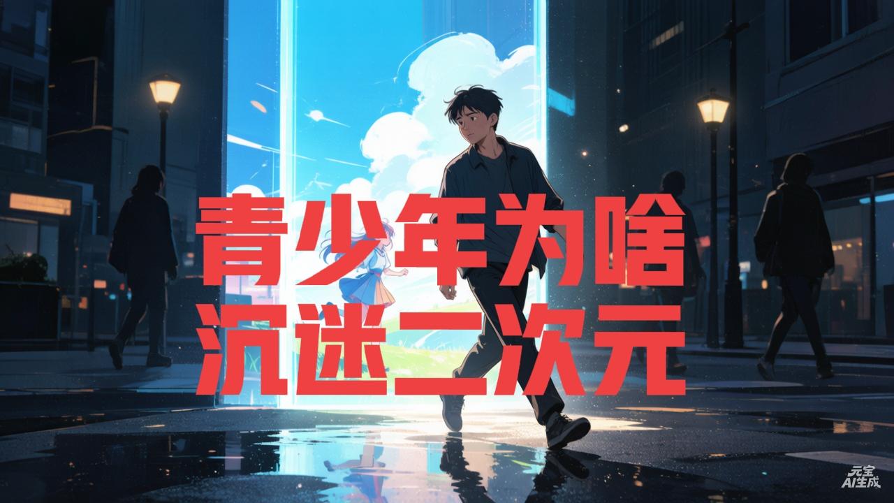 现在很多孩子甚至年轻人沉迷二次元，根源在于小的时候就一直看二次元。为啥长大了还沉