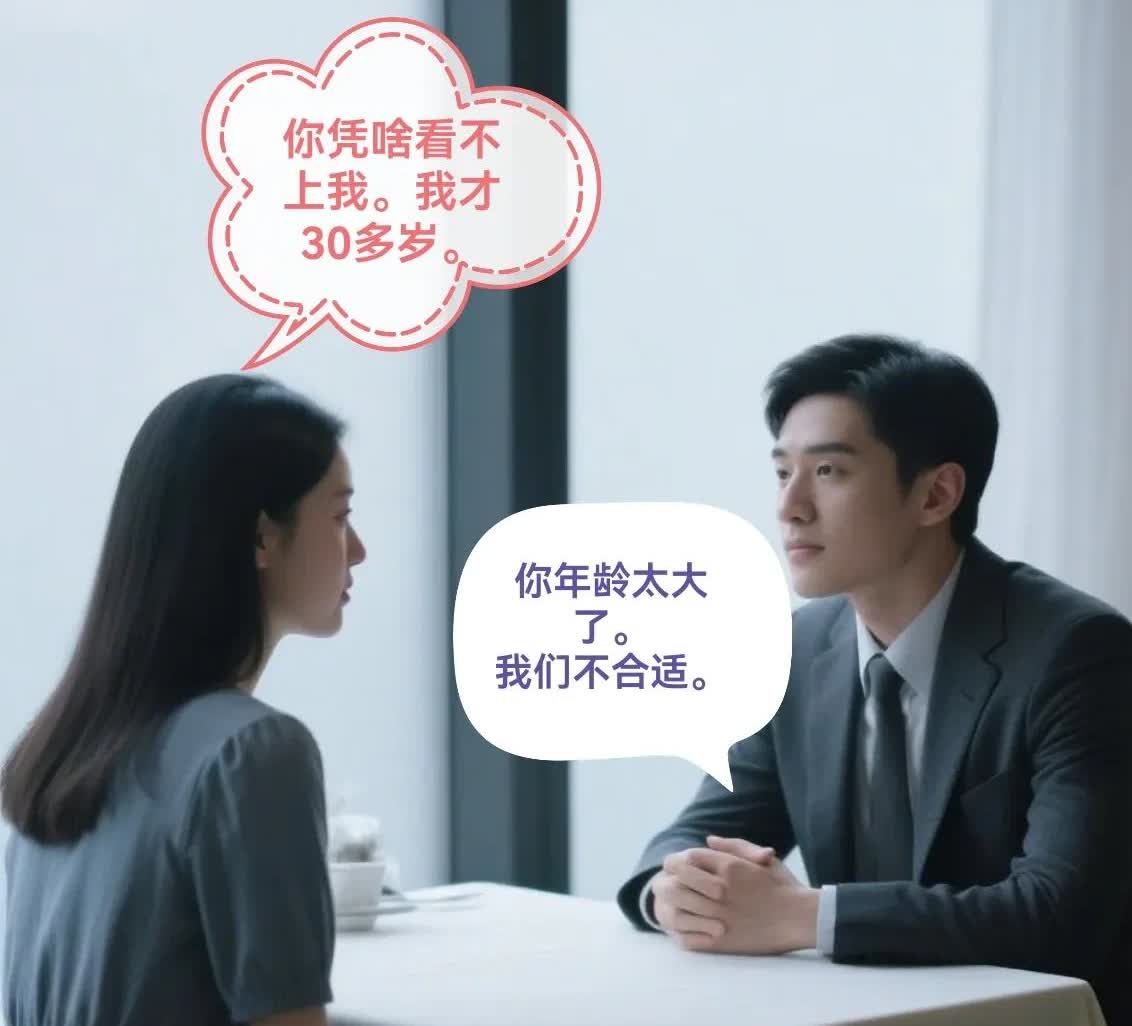我看到一个女生写了一篇文章：“大龄剩男竟然还看不上大龄剩女，他们也不想想自己是个