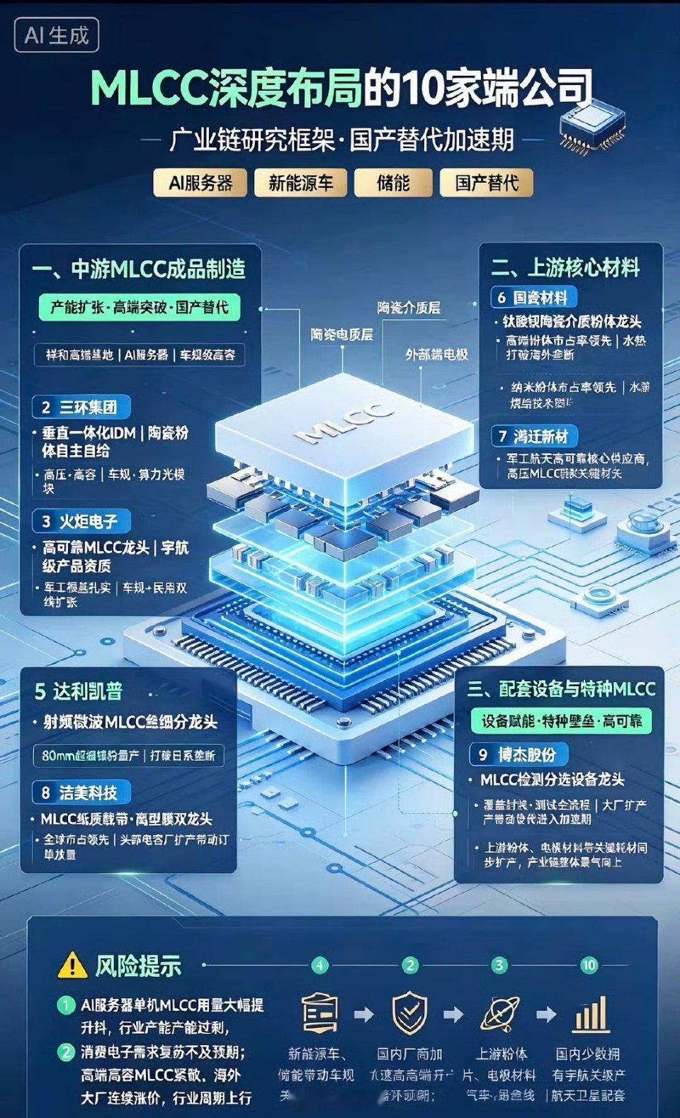 MLCC深度布局的10家公司一、中游MLCC成品制造1、风华高科国内MLCC产能
