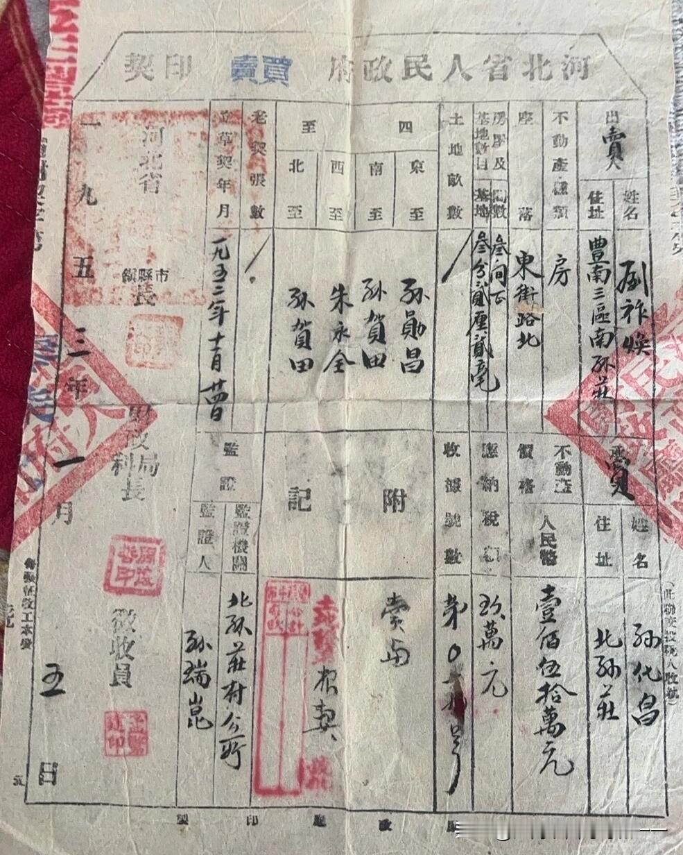 看看当年买卖房契
