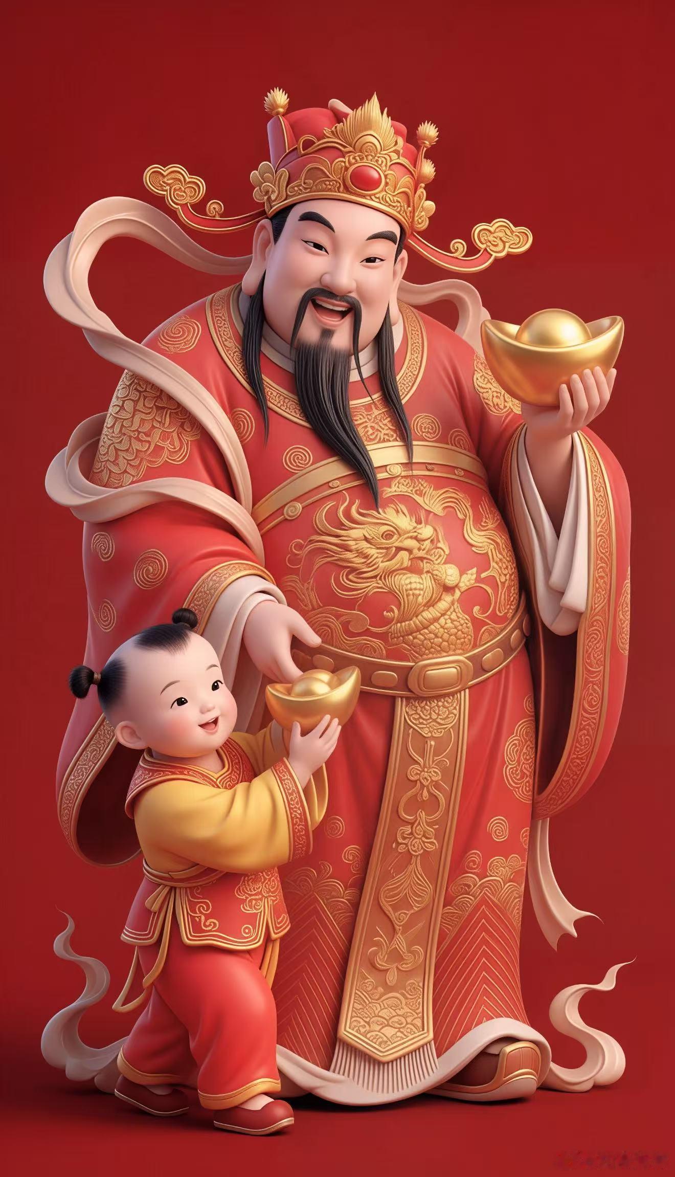 财神到🙏，愿财气绕身万事亨通，愿日子红火暖意融融，事业腾飞一路长虹，亲人相伴笑