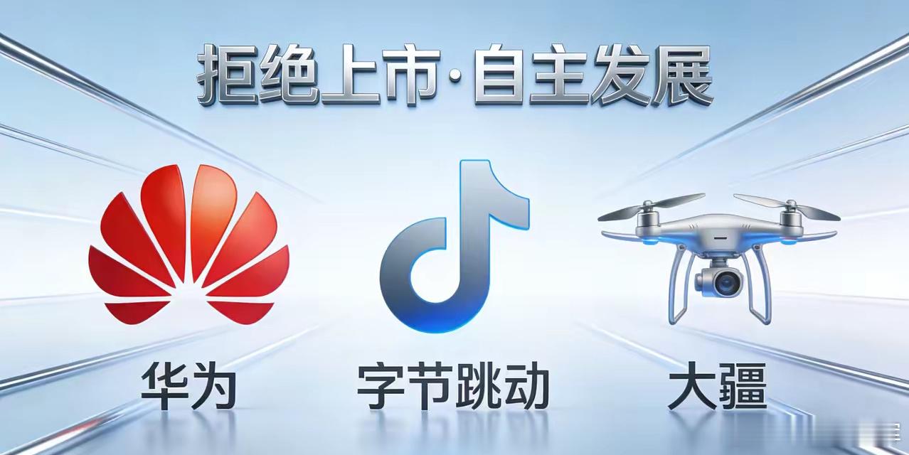 华为、字节、大疆为啥偏偏不上市？华为不上市，是为了在复杂的市场环境中稳稳“活下去