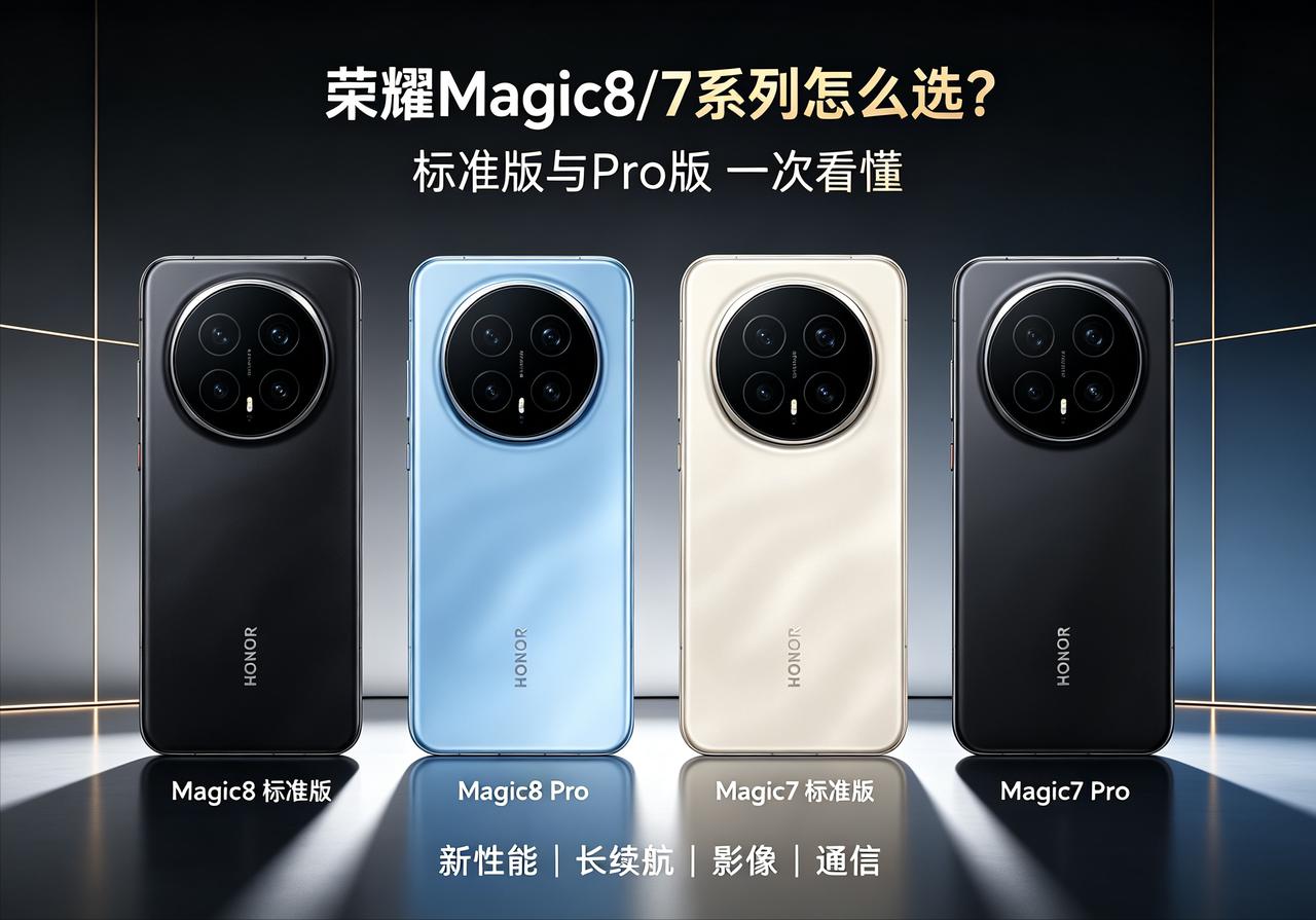 新老旗舰怎么挑？荣耀Magic8/7标准版与Pro版别乱选预算卡在