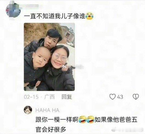 父母隐藏的丑基因总有一天会显现出来