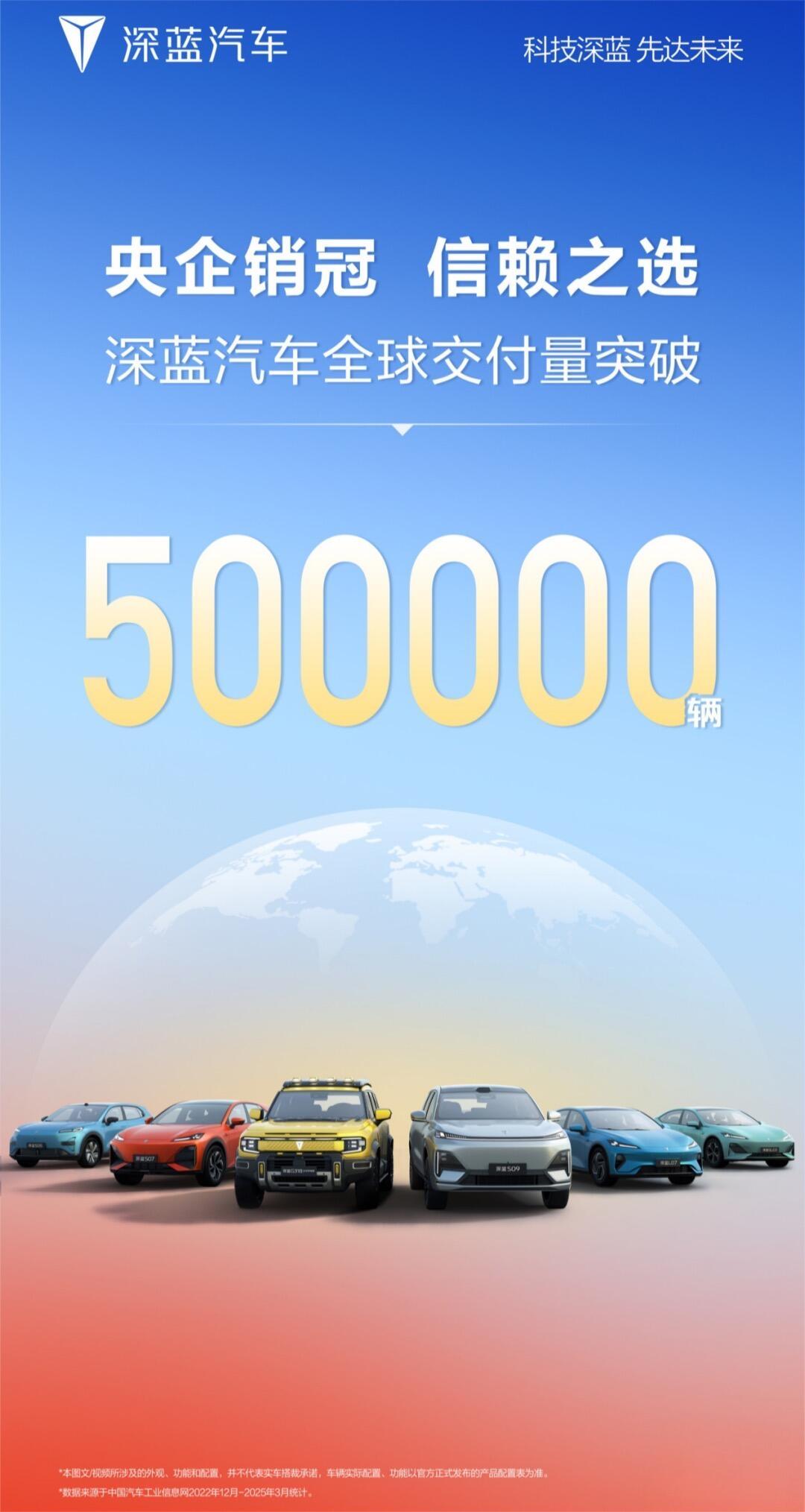 深蓝卖了50万辆，真的牛吗？我看还得打个问号长安深蓝这两天放出个大新闻，说它