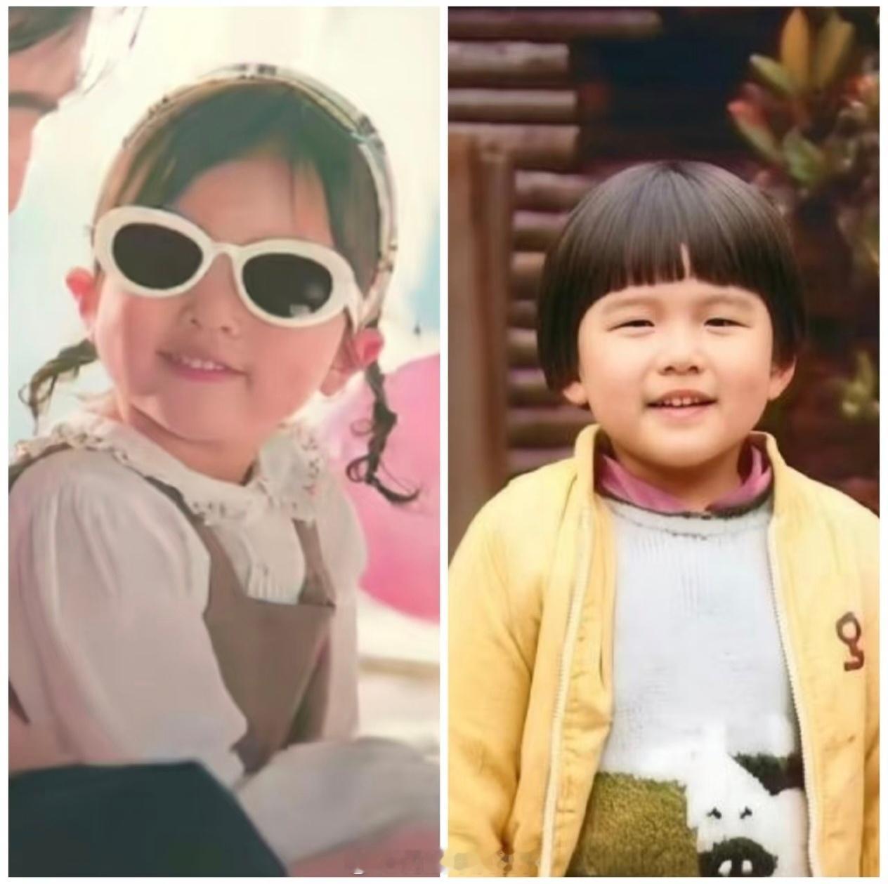 周杰伦与小女儿对比图小女儿太像周杰伦了父女俩一毛一样哈哈哈哈