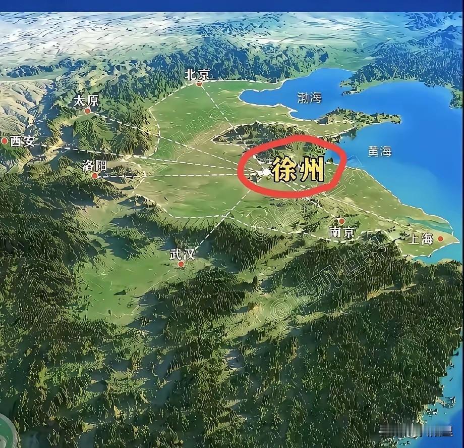 把徐州放在整个中国来看，徐州地理位置太重要了。徐州位于黄淮海平原的核心地带，是连