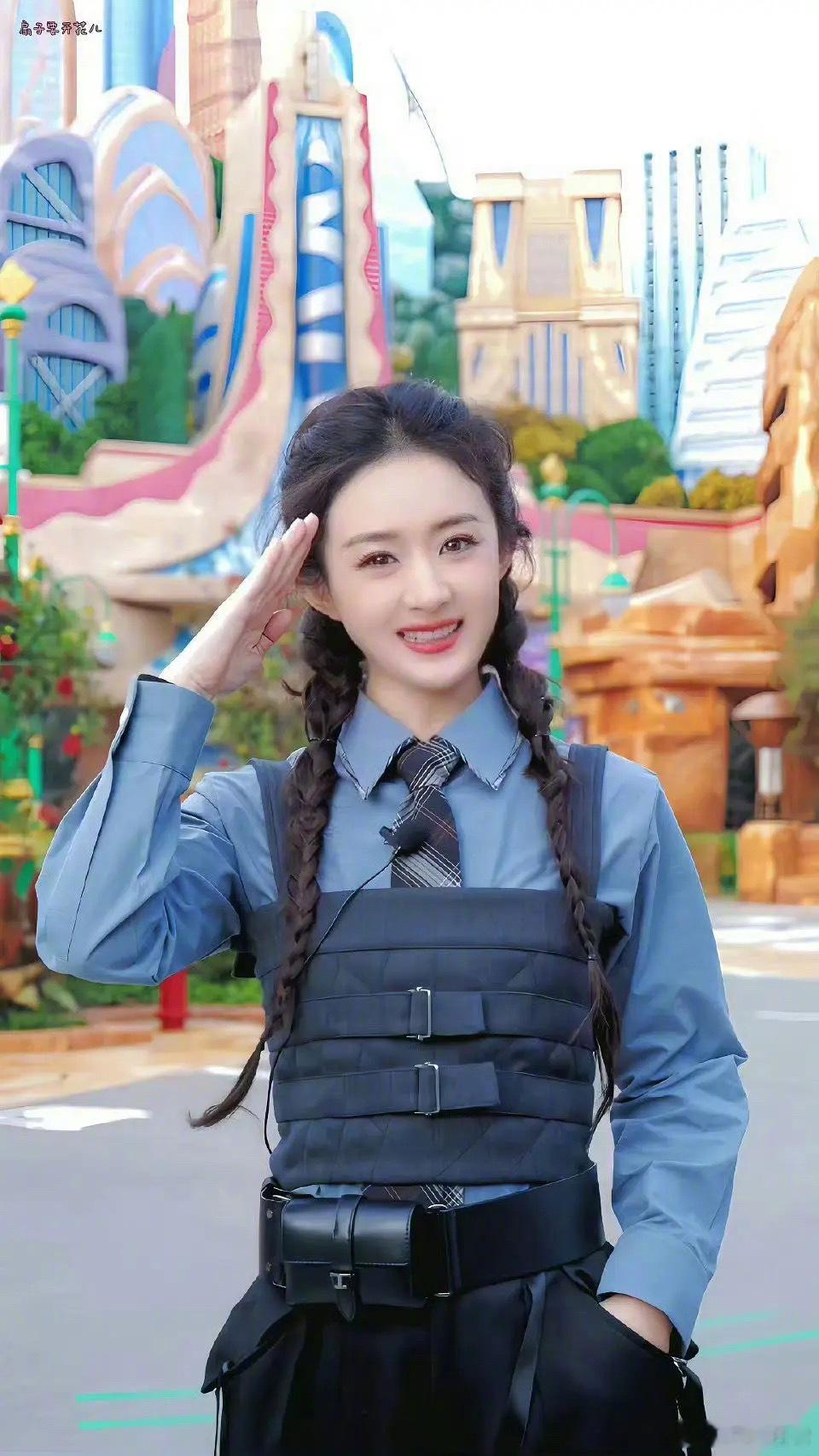 女明星兔子警官造型赵丽颖、杨幂、李一桐、关晓彤、陈都灵、鞠婧祎、田曦薇、杨超越、