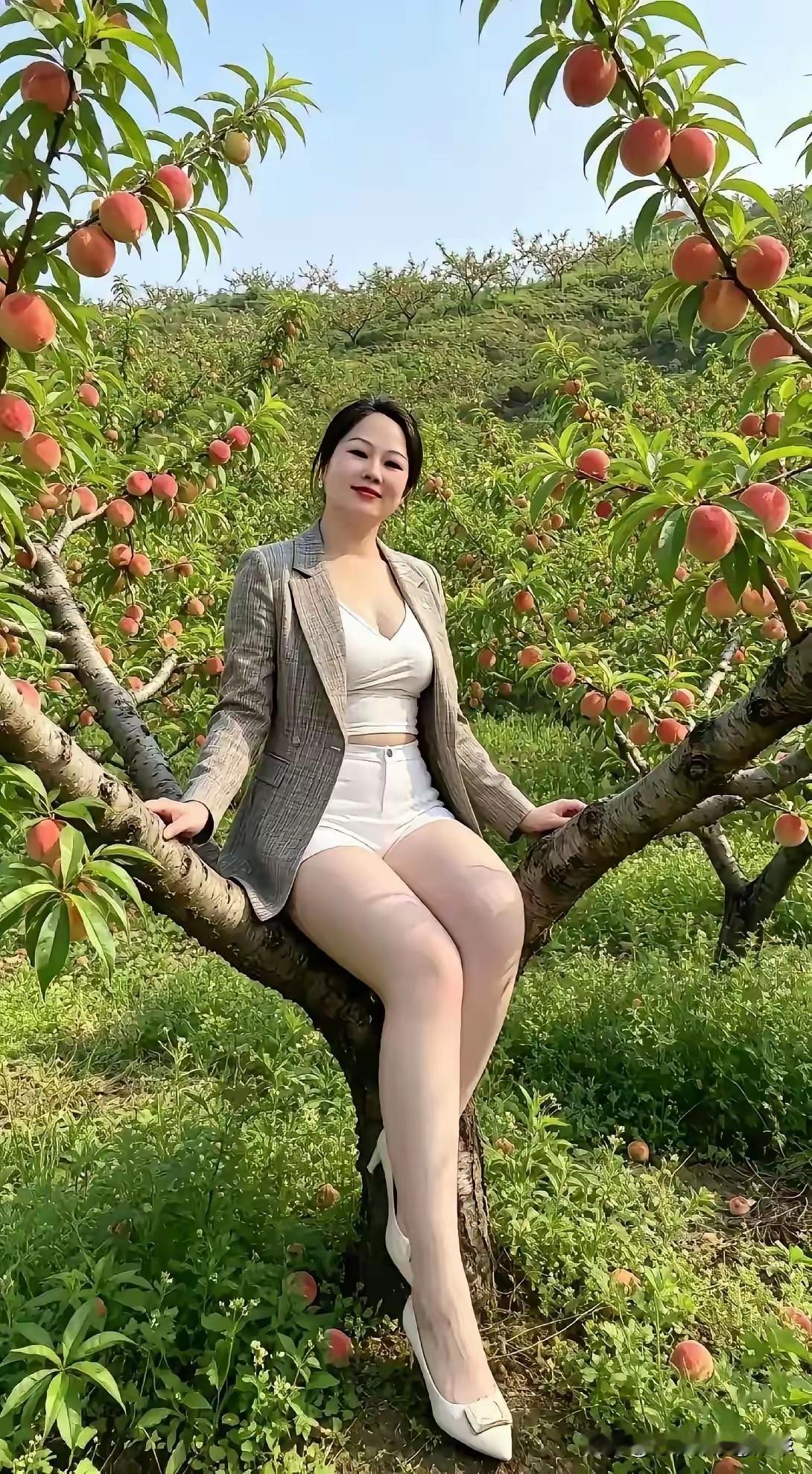 嫂子说南山的蜜桃成熟了，还邀请我们一起上山去品尝一下，去还是不去呀，我纠结得很？