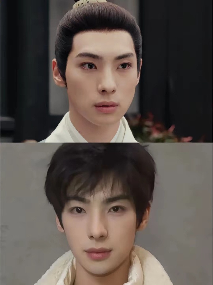 从未见过如此下镜之人！颜安的颜值线下可以惊为天人，帅的没有封顶。​要不是有点