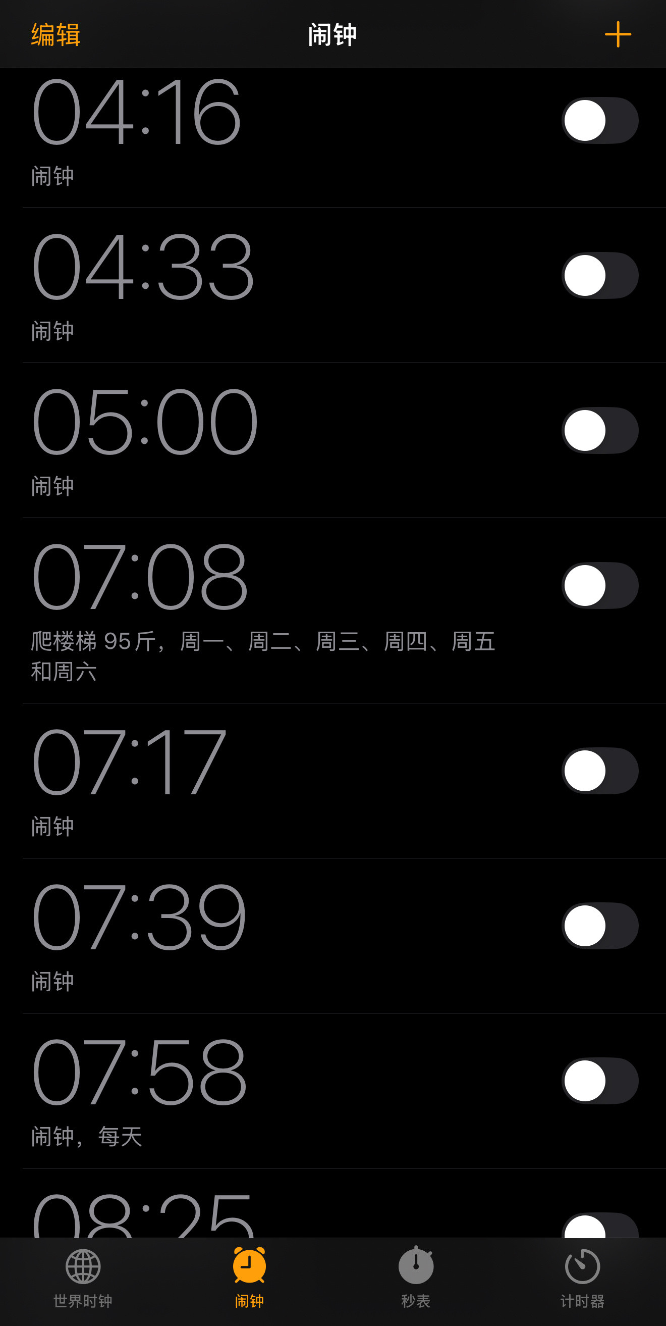 超级困，困的我感觉需要12小时的睡眠，但是根本睡不着，所有闹钟都关了，每天生物钟
