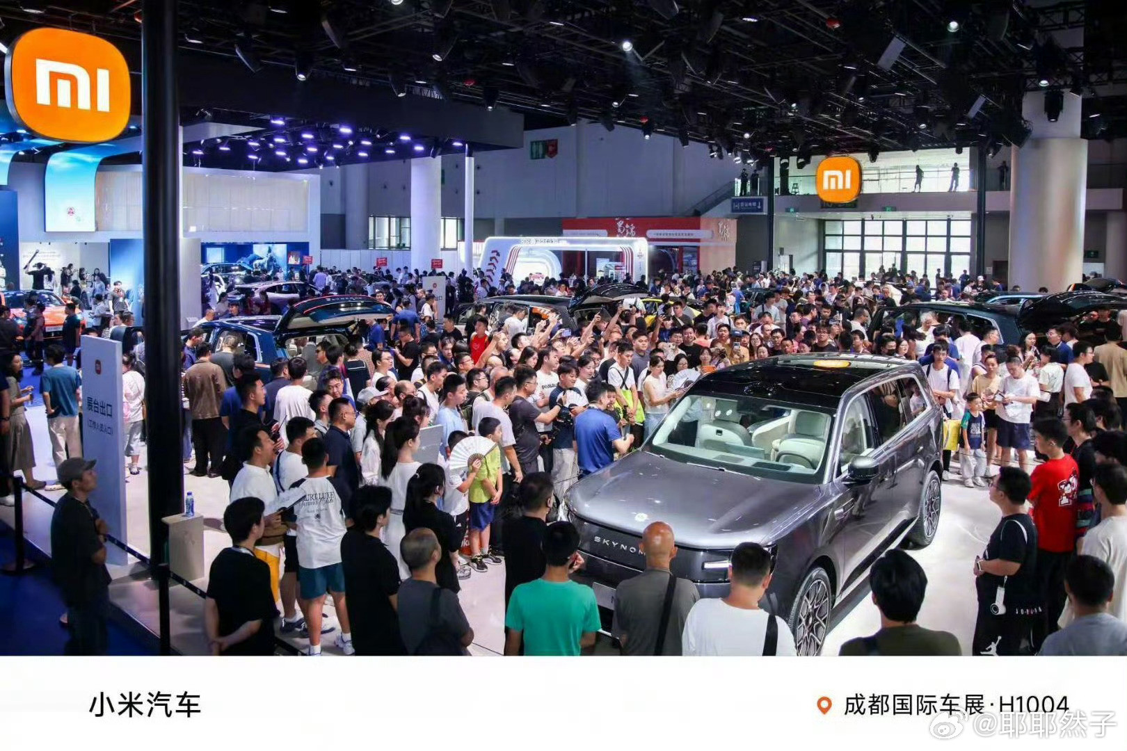 不愧是小米的人气听说成都车展有车模凭澎程展台涨了几十万粉
