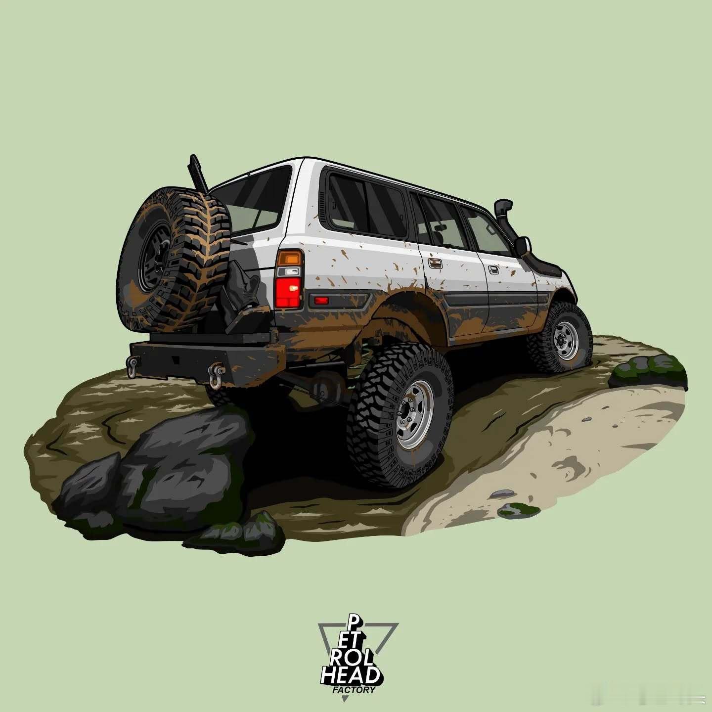 陆地巡洋舰LandCruiser80playingonriver!