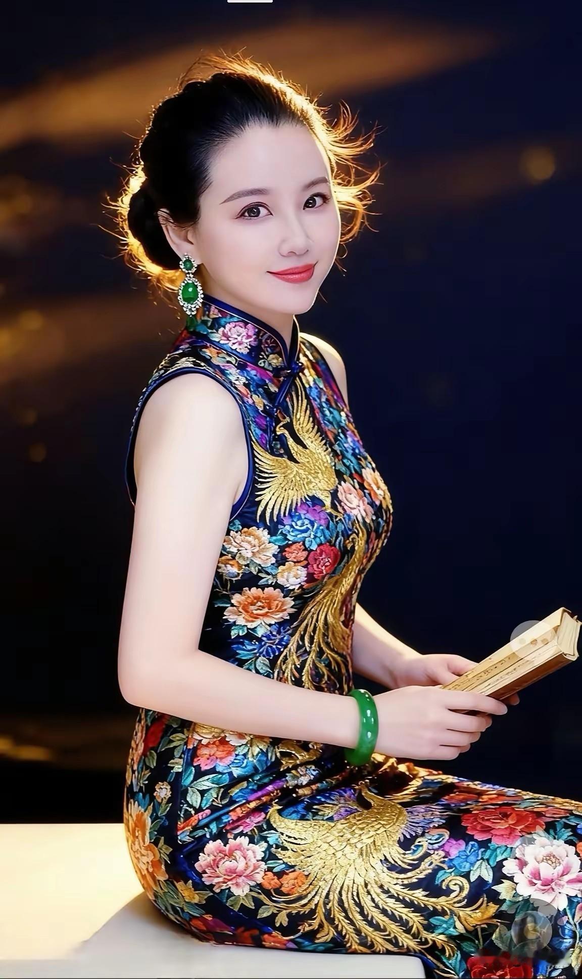 中国旗袍，端庄典雅。美在文化，美的历史。美在传承，美在风情，美在妩媚，美