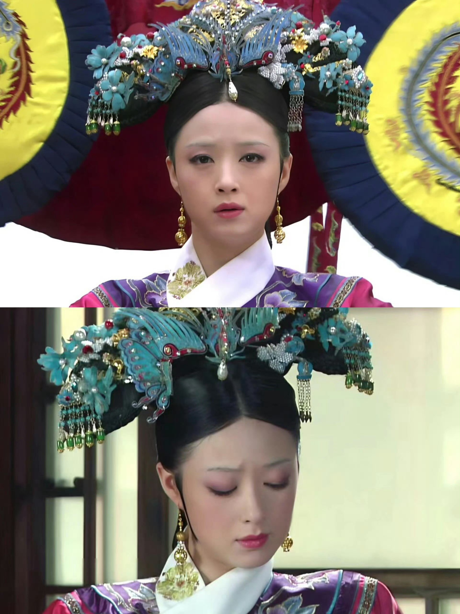 不敢想要是我顶着这一头点翠得有多开朗！