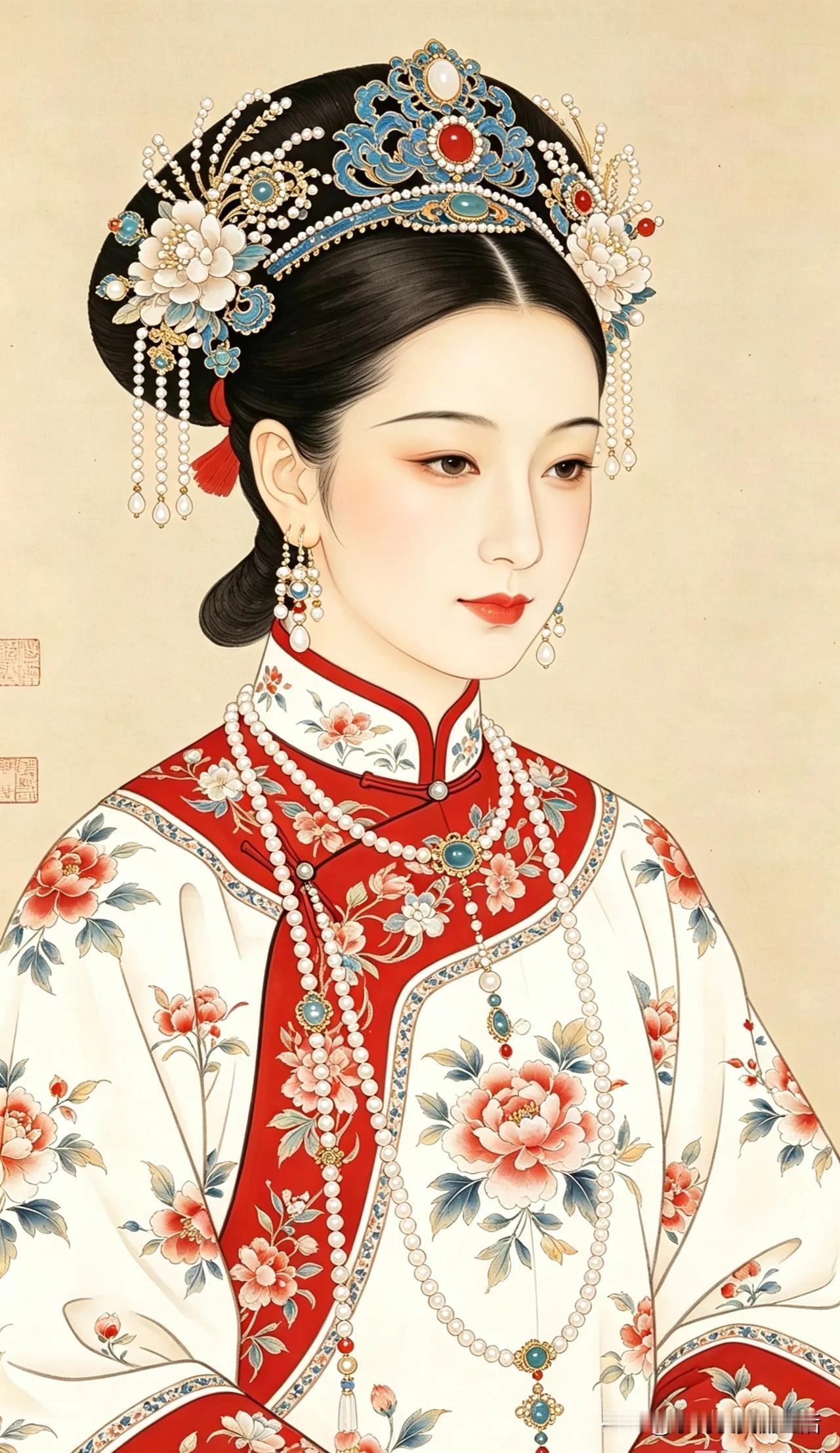 仕女图欣赏