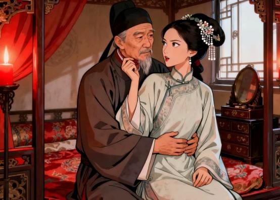 1641年的新婚之夜，钱谦益一把抱住比自己小36岁的柳如是，在她耳边轻声赞叹：“