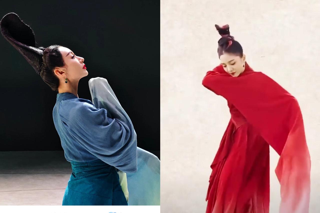 央视春晚彩排，唐诗逸现身，好期待和孟庆旸同框唐诗逸的舞蹈《满庭芳•国色》，在