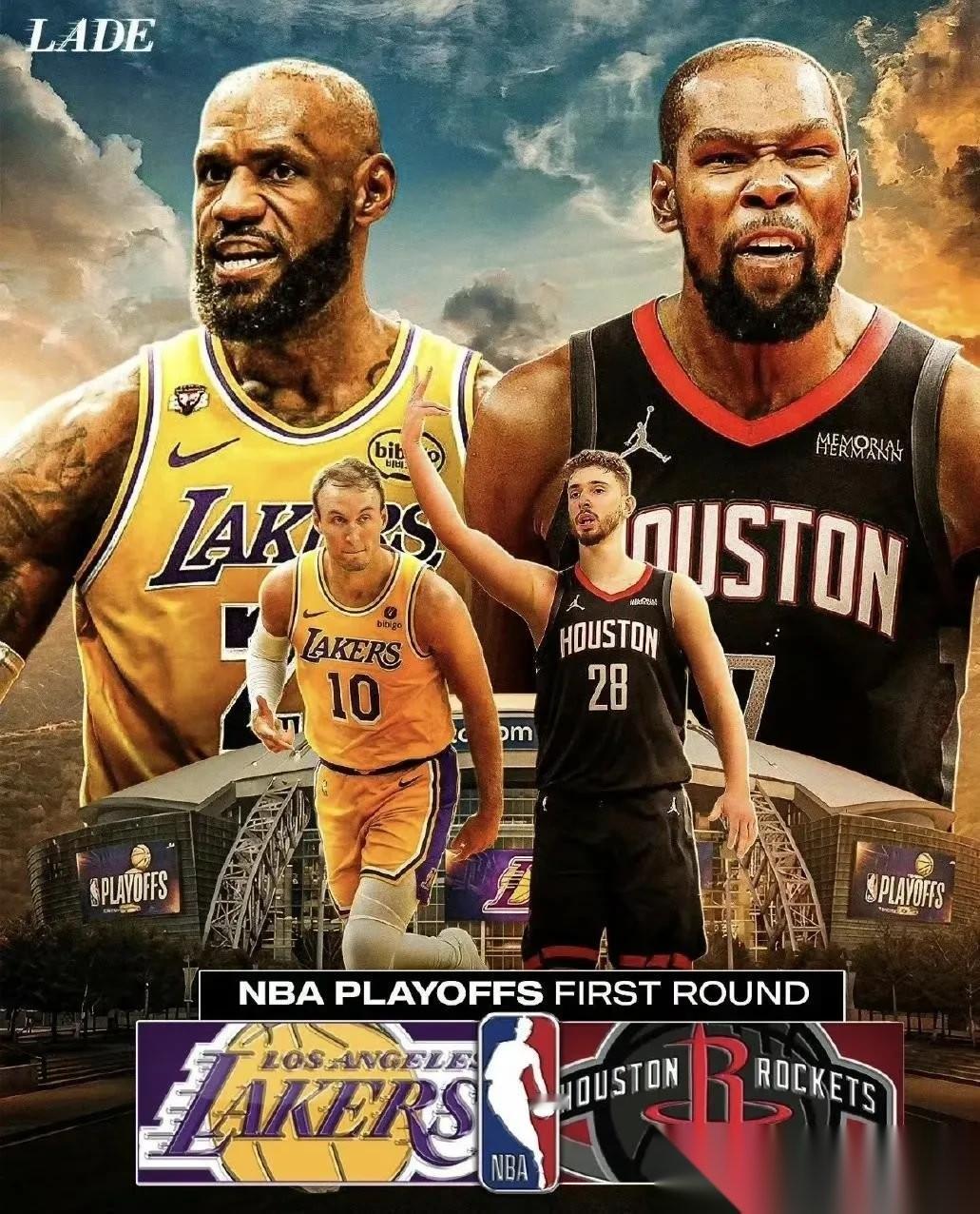 湖人抽到火箭，表面是西部第四打第五，暗里全在偷笑。火箭那边觉得捡了大便宜——东契