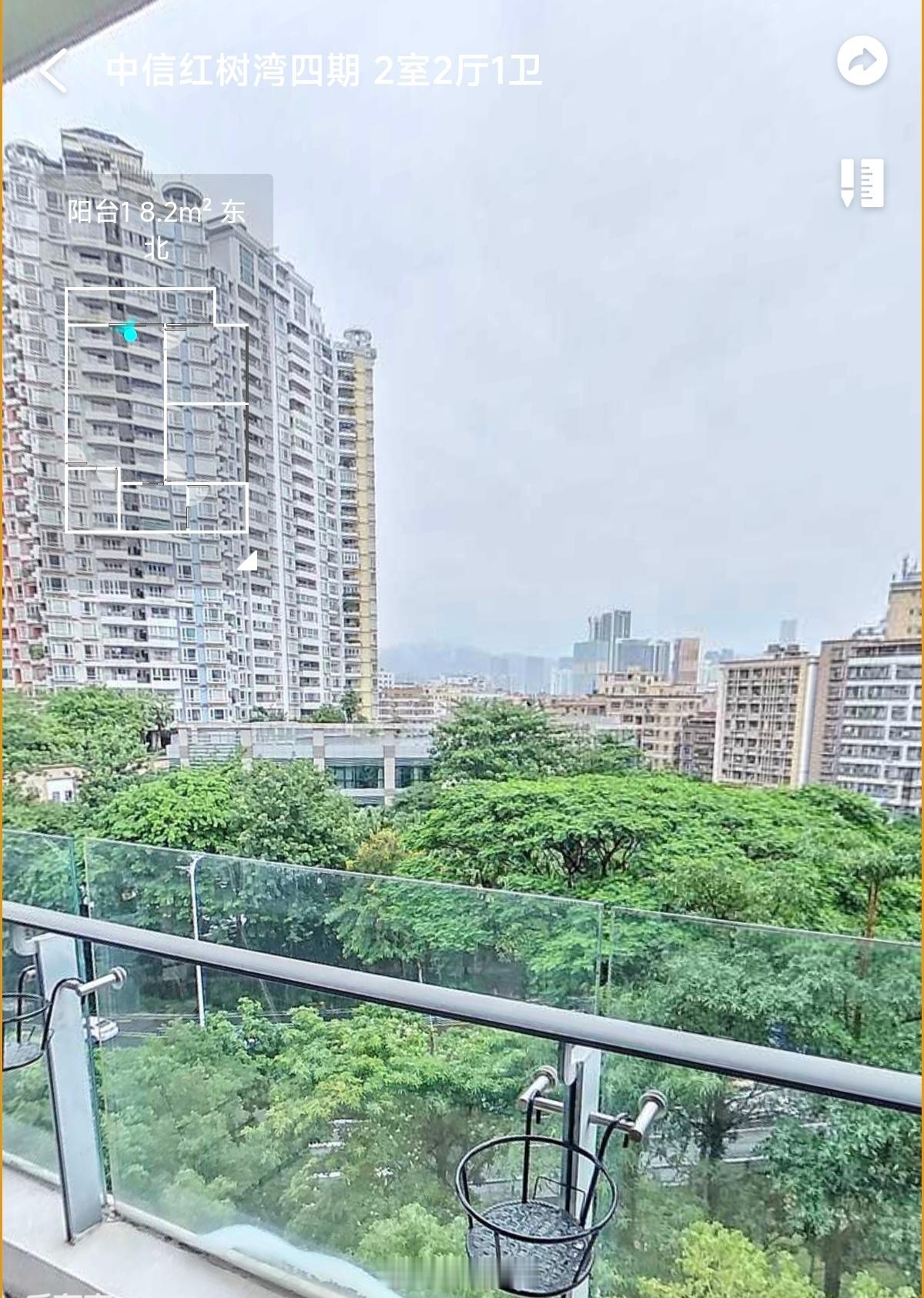 深圳的传奇楼盘之一：南山的中信红树湾。刚看到一套笋盘90平2房卖788万，单价8