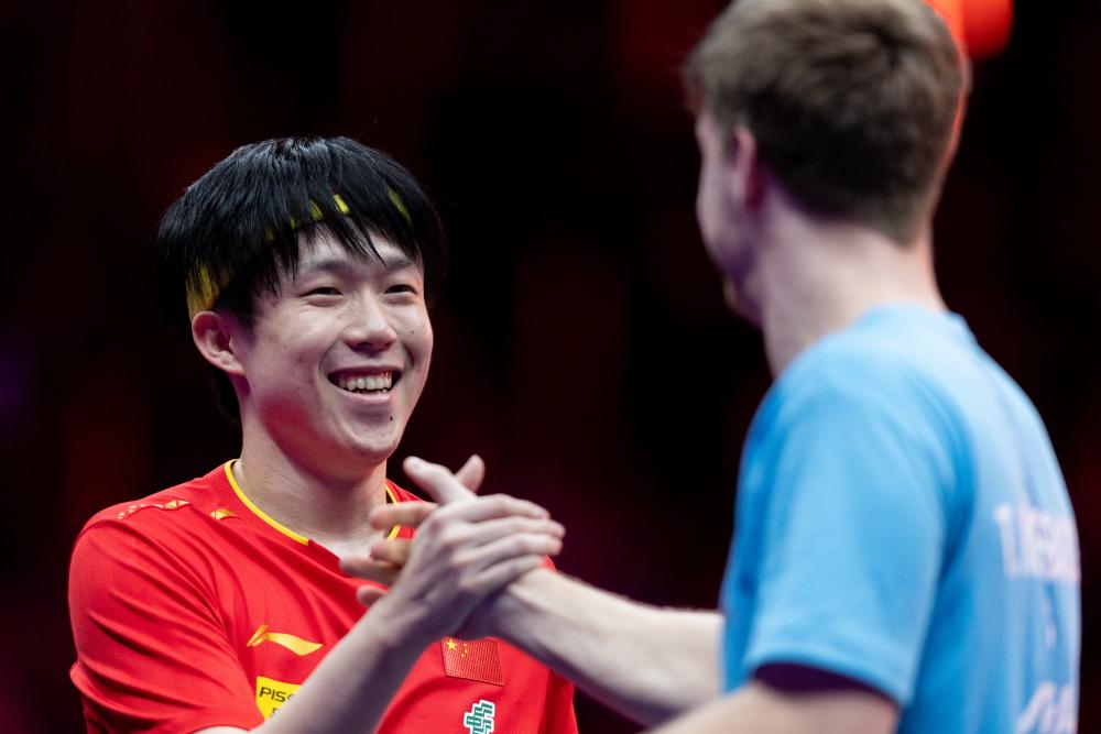 新加坡大满贯，真没想到再一次看王楚钦一人扛旗，只为守住男单冠军，令人有些心疼，