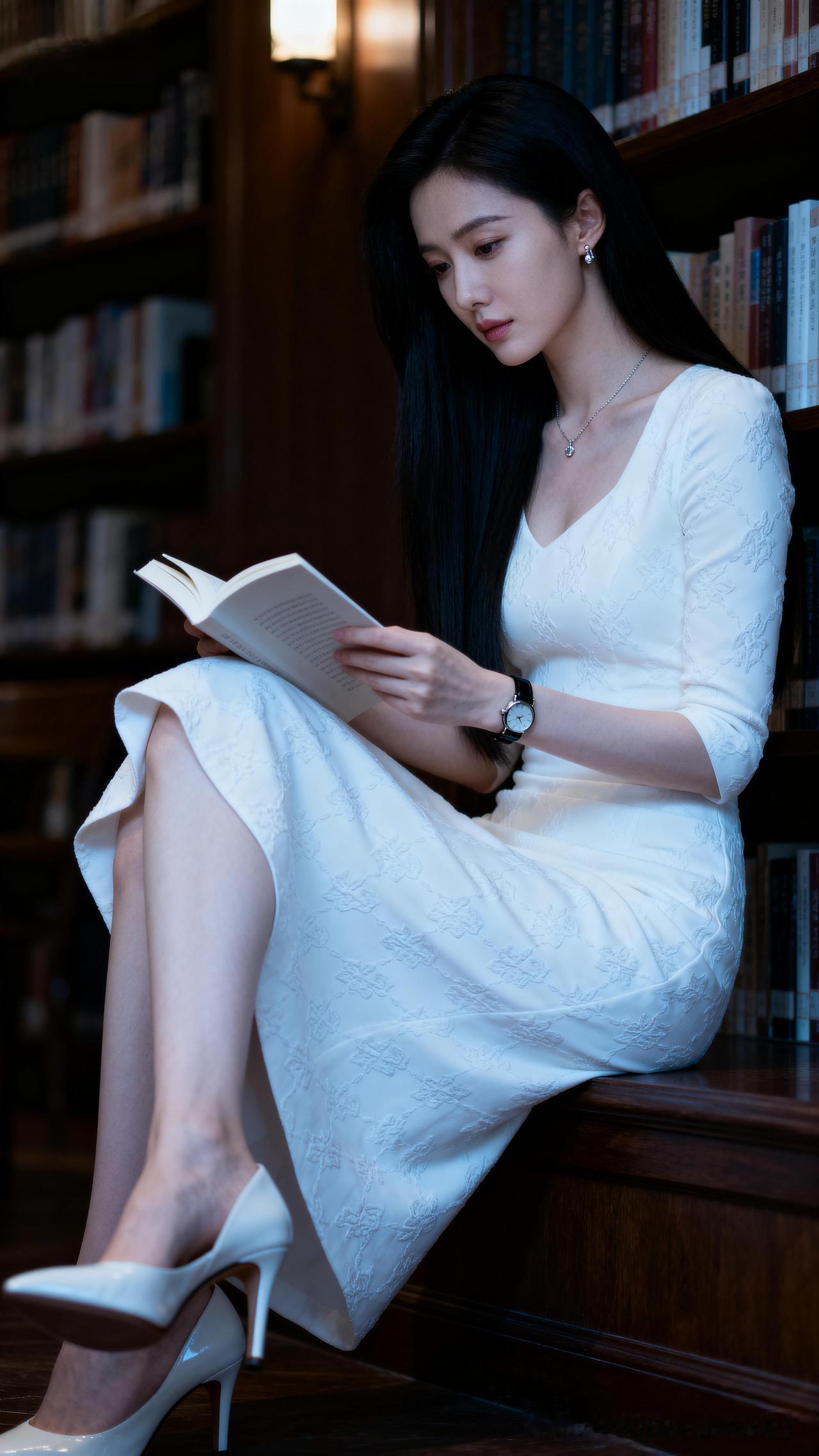 什么样的女生称得上是美女?图书馆是个好地方