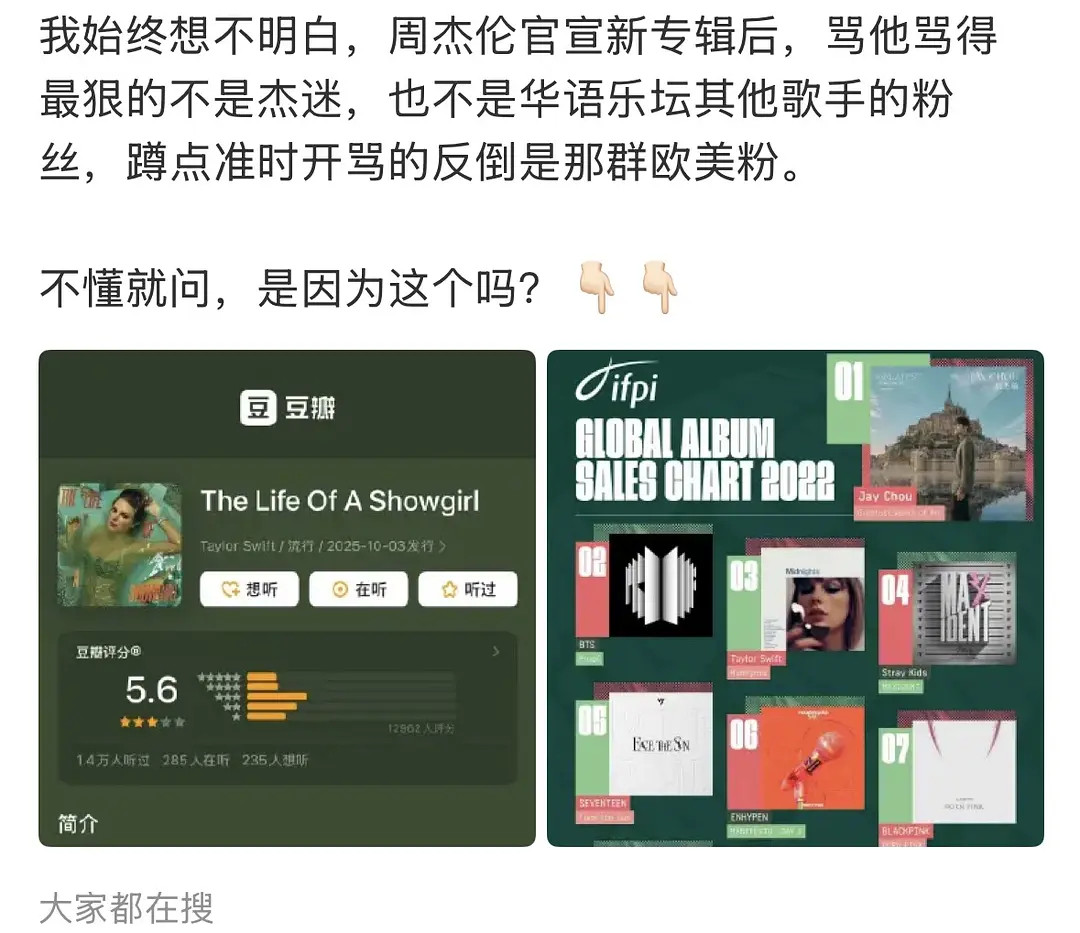 周杰伦大粉正式向TaylorSwift开麦发生了什么？