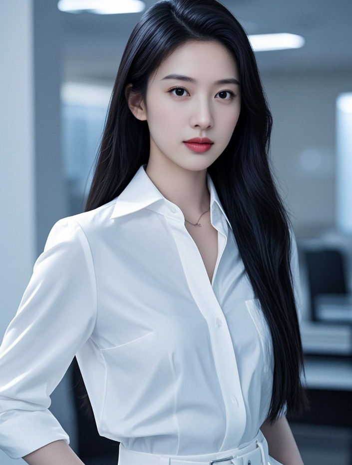 少妇职场韵自生，包臀裙摆步轻盈