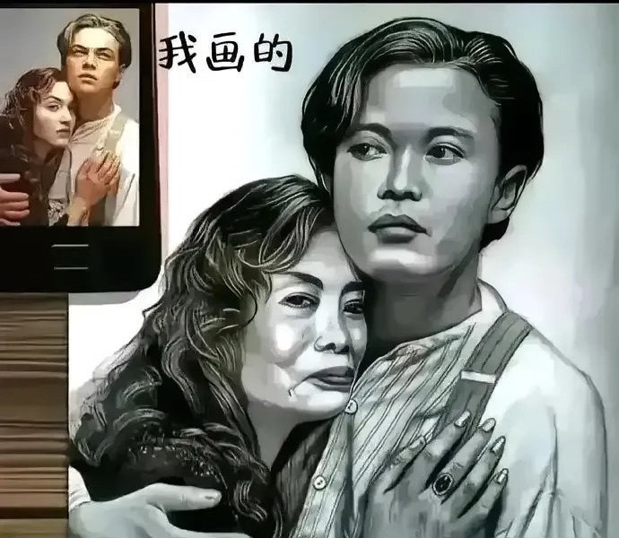 左边是我画的，学费十几万，右边是老师画的，要我继续学​​​​