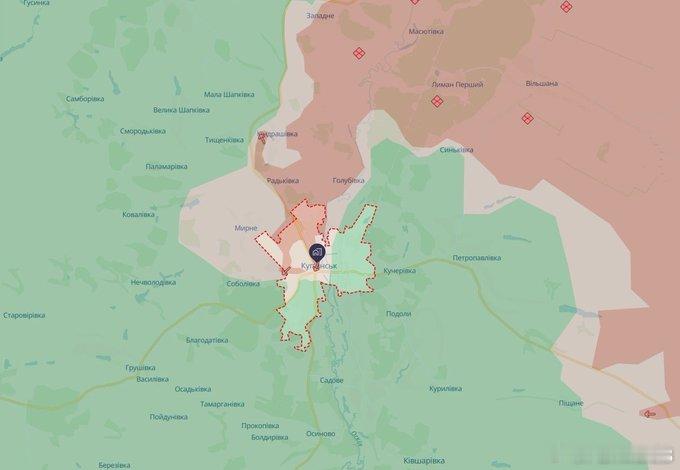 大递称，乌军15个营在库普扬斯克被包围。而格拉西莫夫告诉大递，库普扬斯克已被鹅占